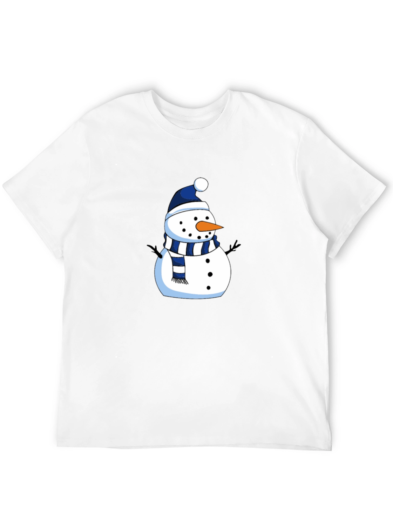 Festive Snowman Graphic Tee - Holiday Apparel