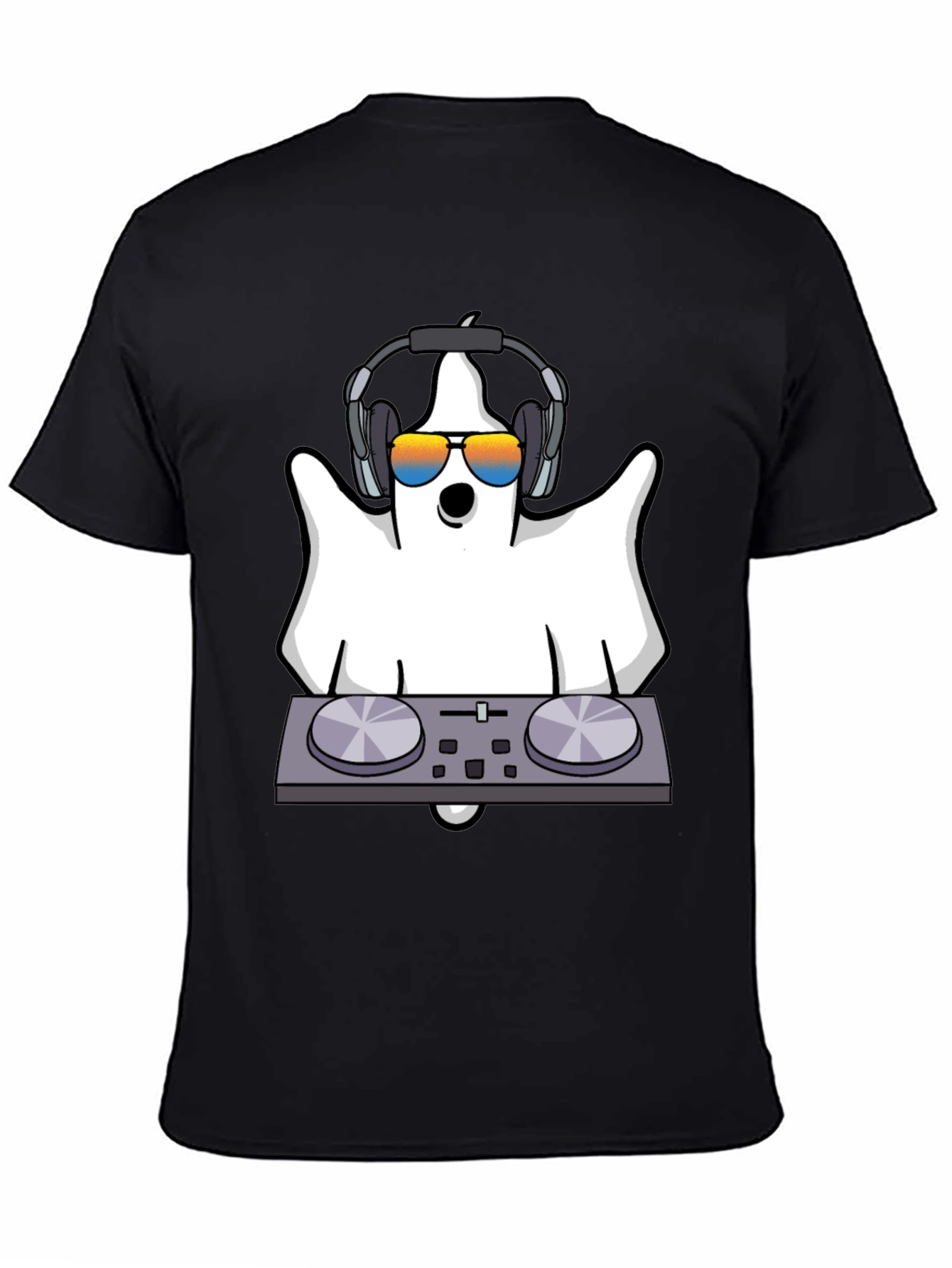 DJ Ghost Graphic Tee - Halloween Spooky Season
