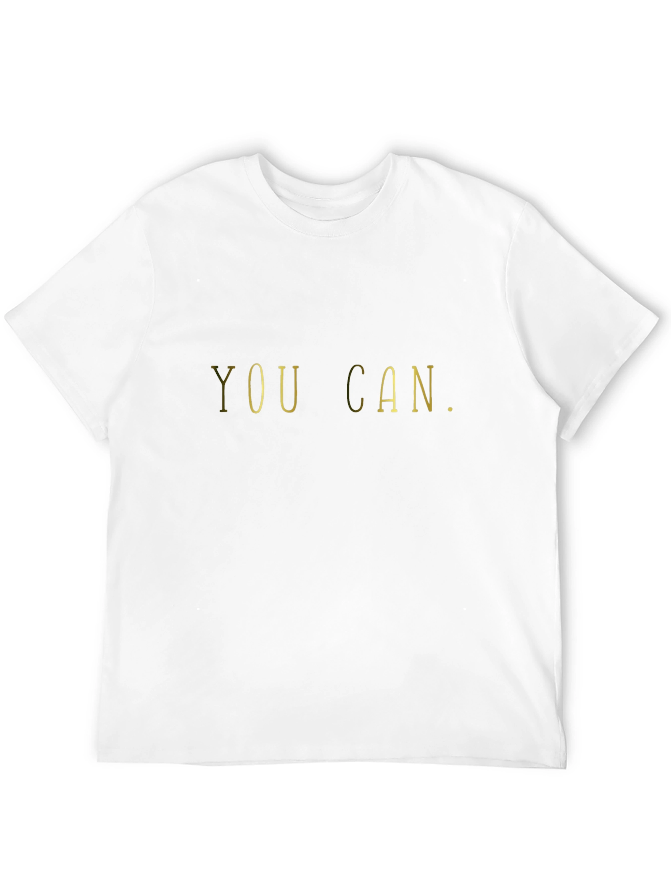 Motivational You Can Graphic Tee - Black