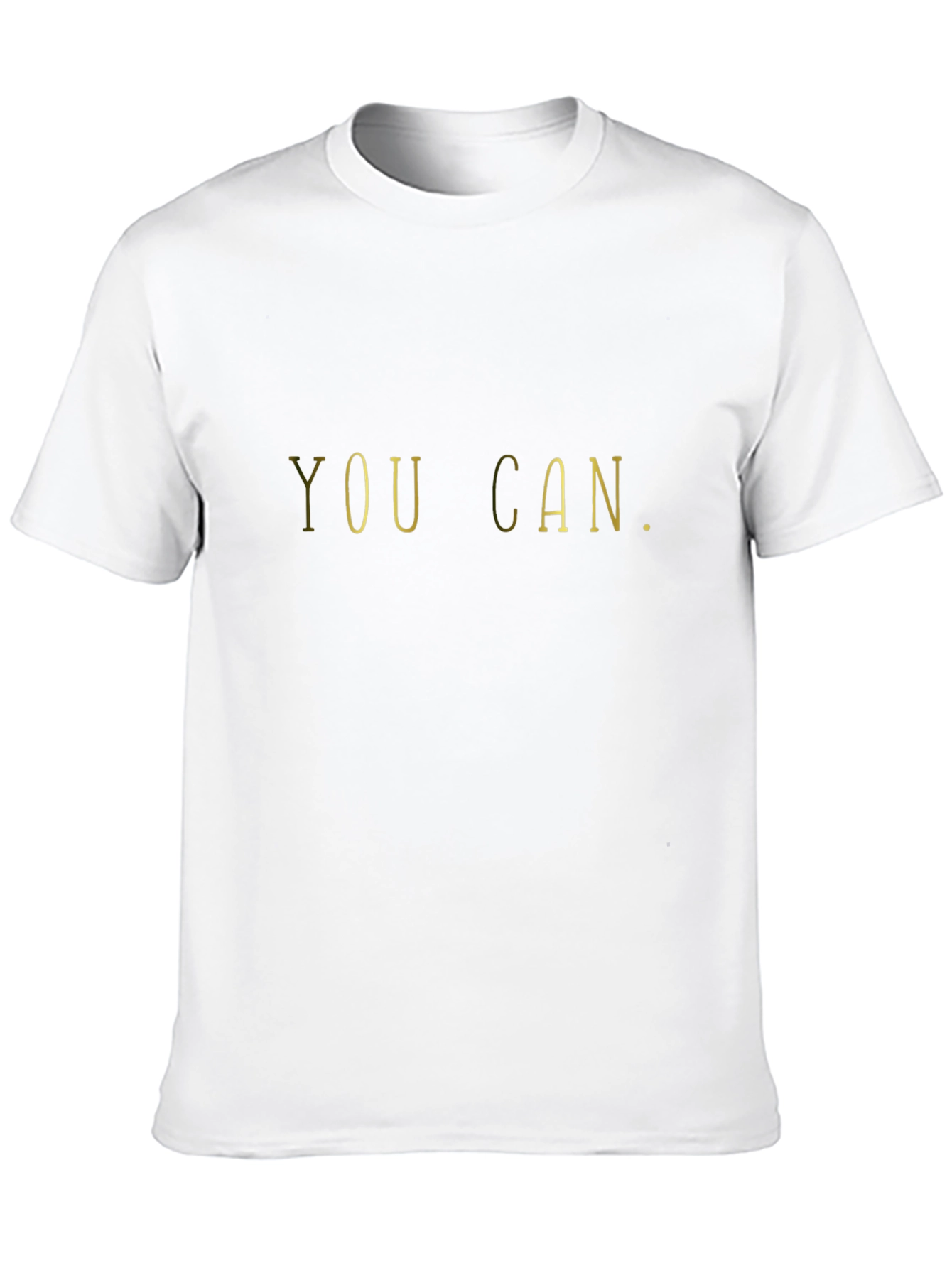 Motivational You Can Graphic Tee - Black
