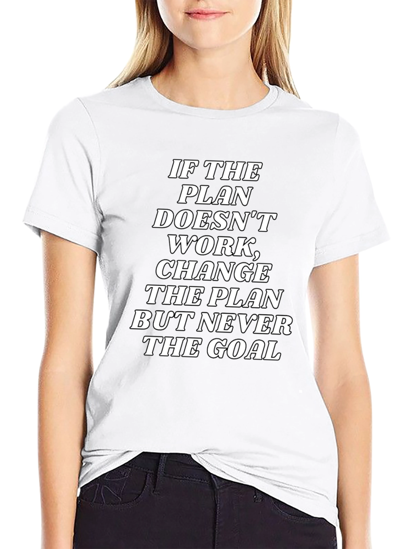 Motivational Plan & Goal Black T-Shirt