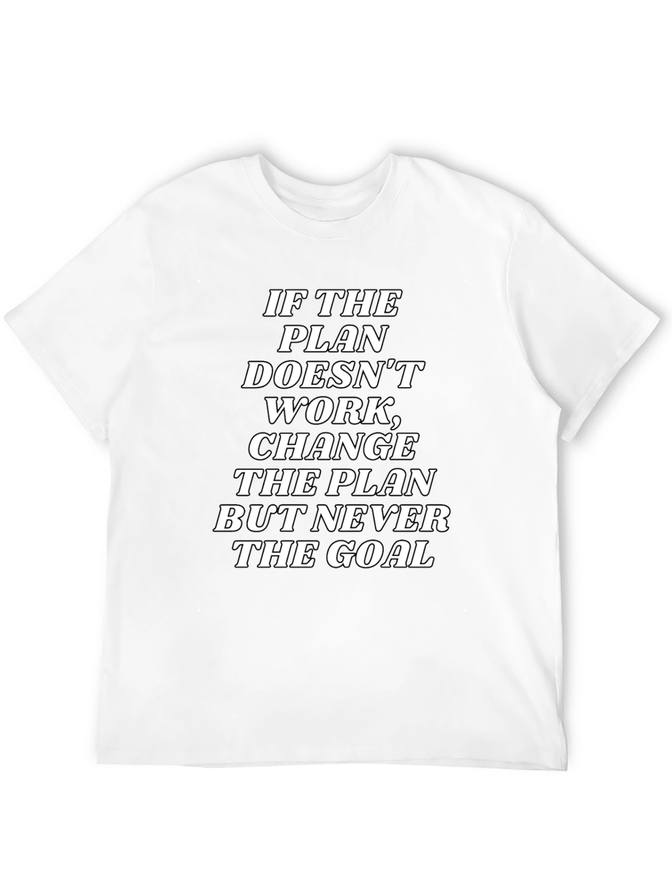 Motivational Plan & Goal Black T-Shirt