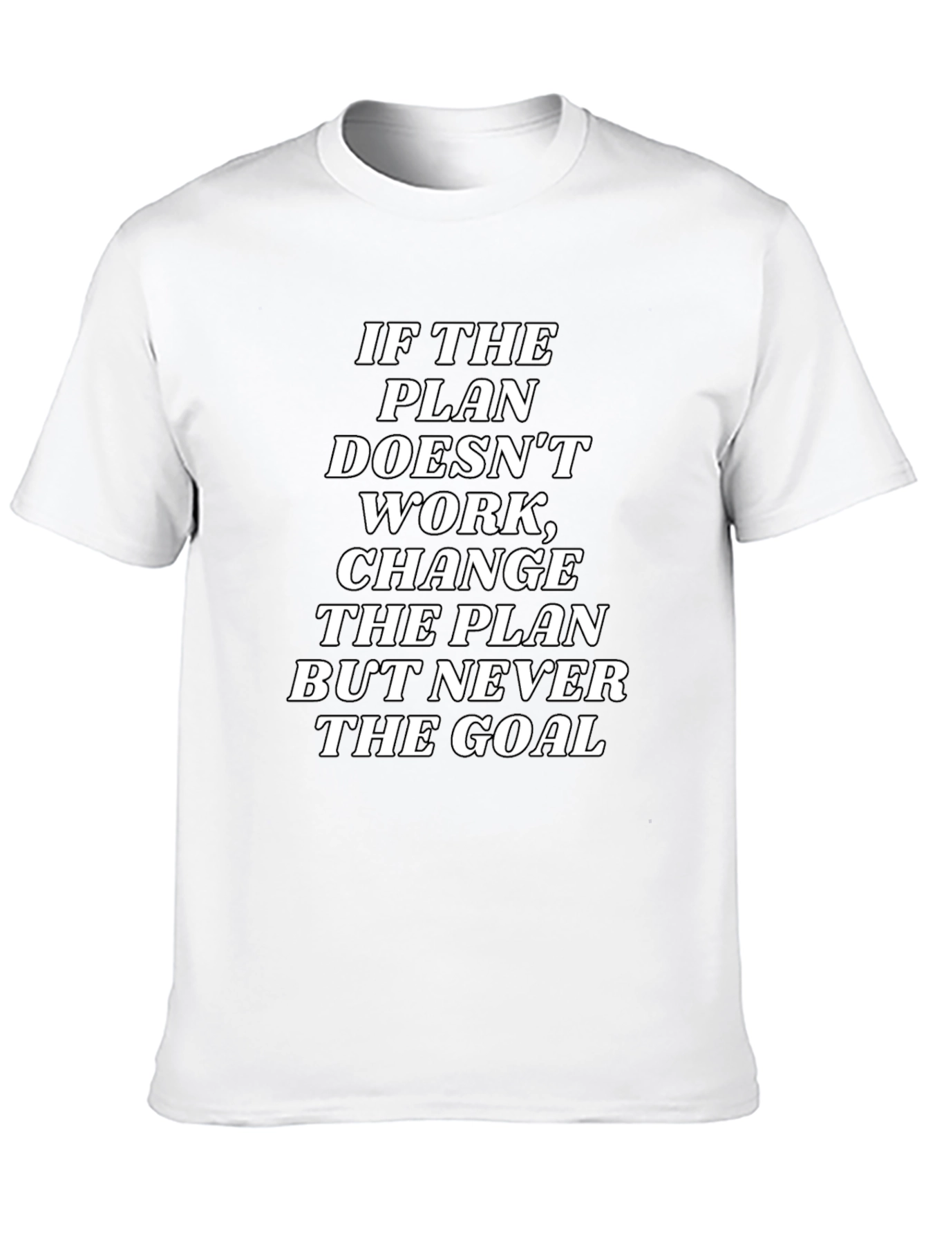 Motivational Plan & Goal Black T-Shirt