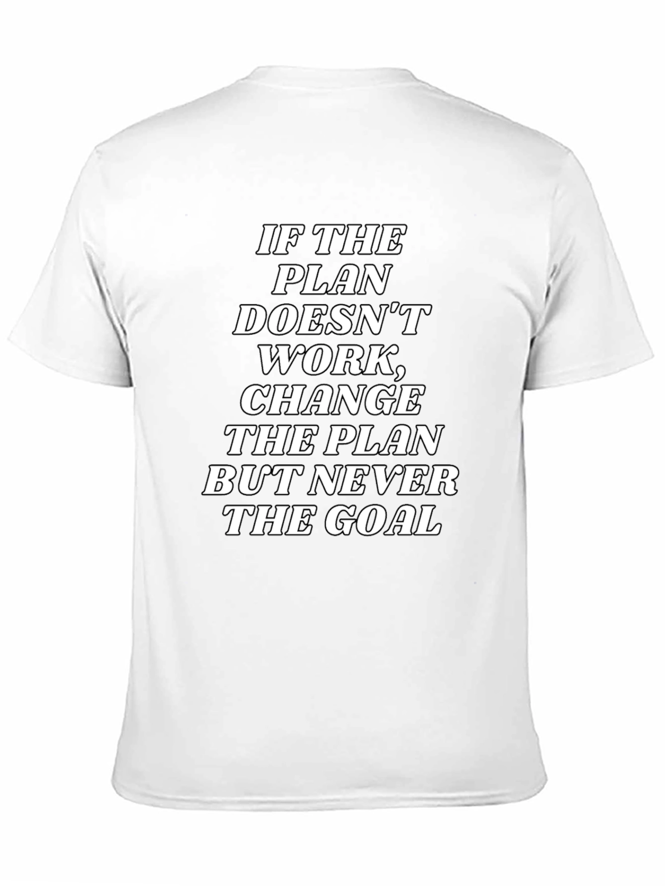 Motivational Plan & Goal Black T-Shirt