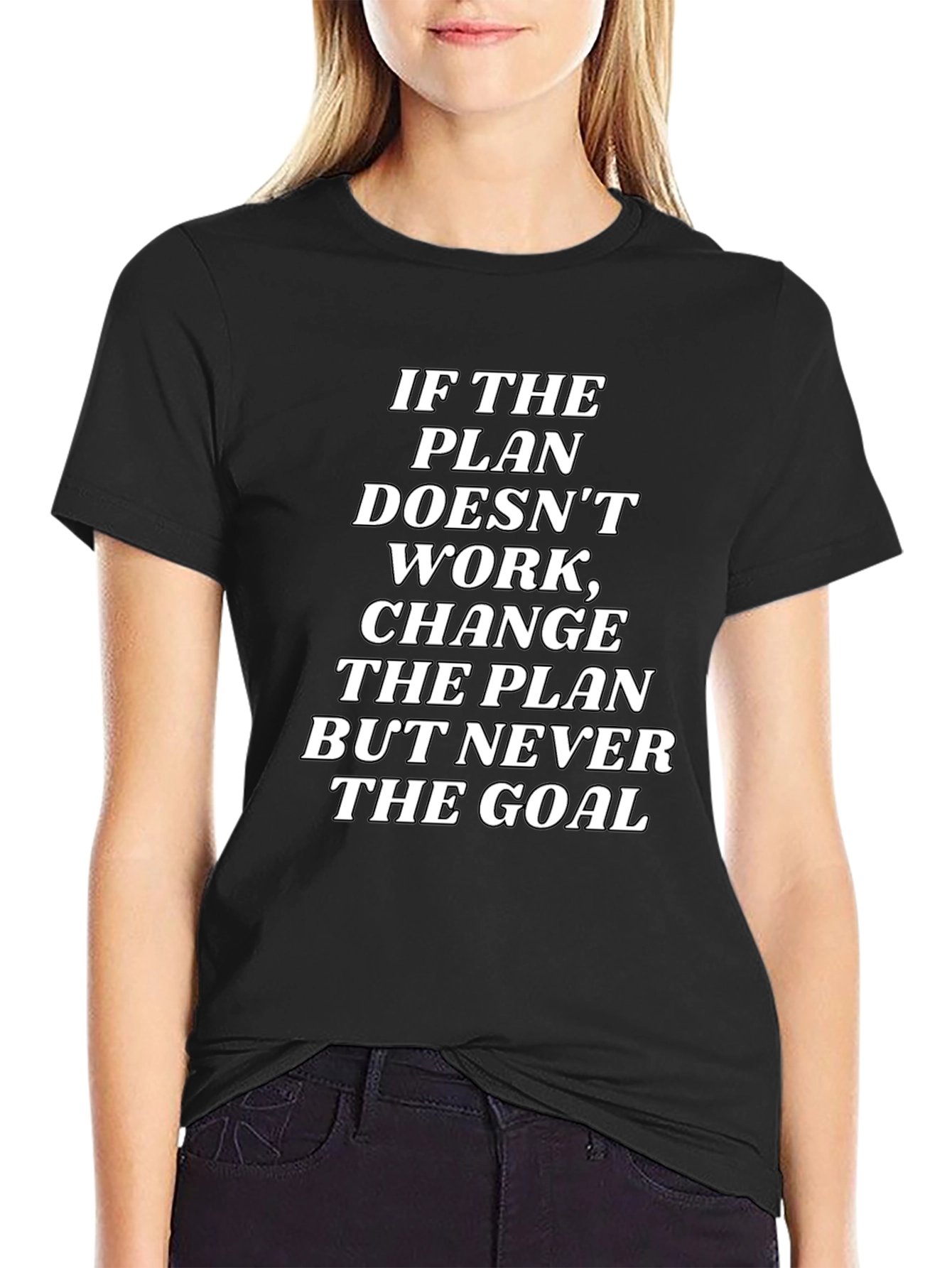 Motivational Plan & Goal Black T-Shirt