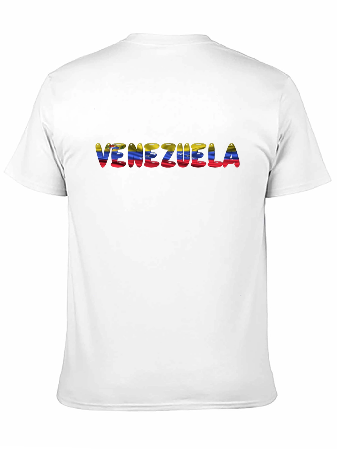 Venezuela Flag Word Art Black T-Shirt