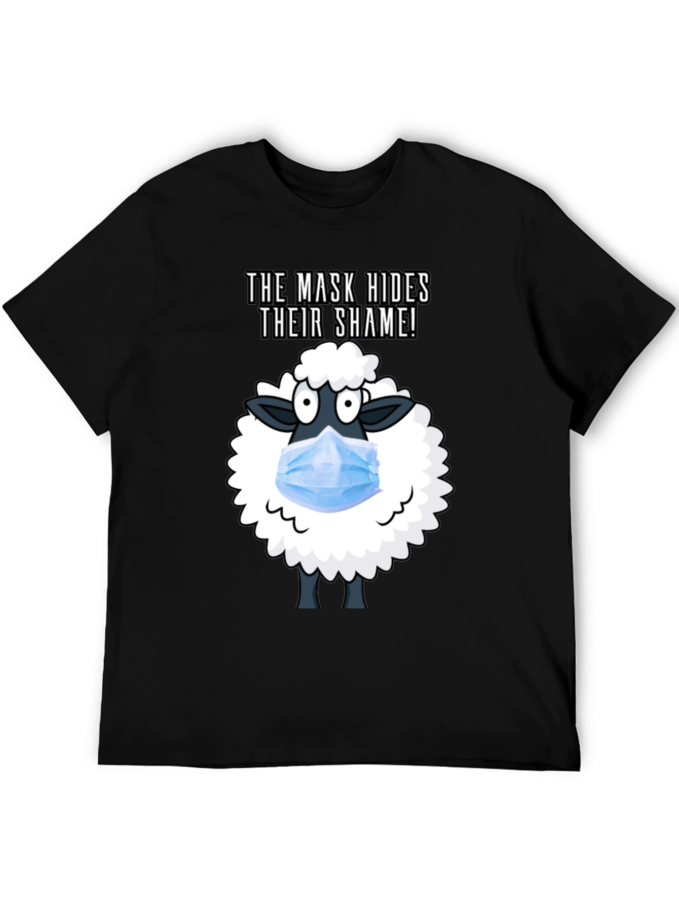 Mask Hides Shame Tee - Anti-Conformity Sheep T-Shirt