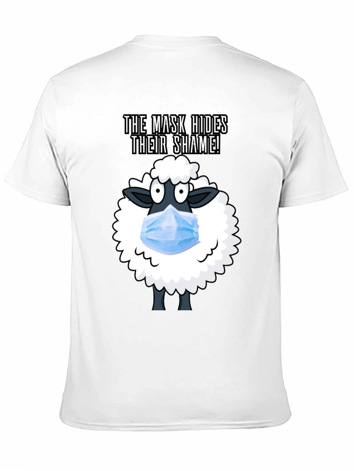 Mask Hides Shame Tee - Anti-Conformity Sheep T-Shirt