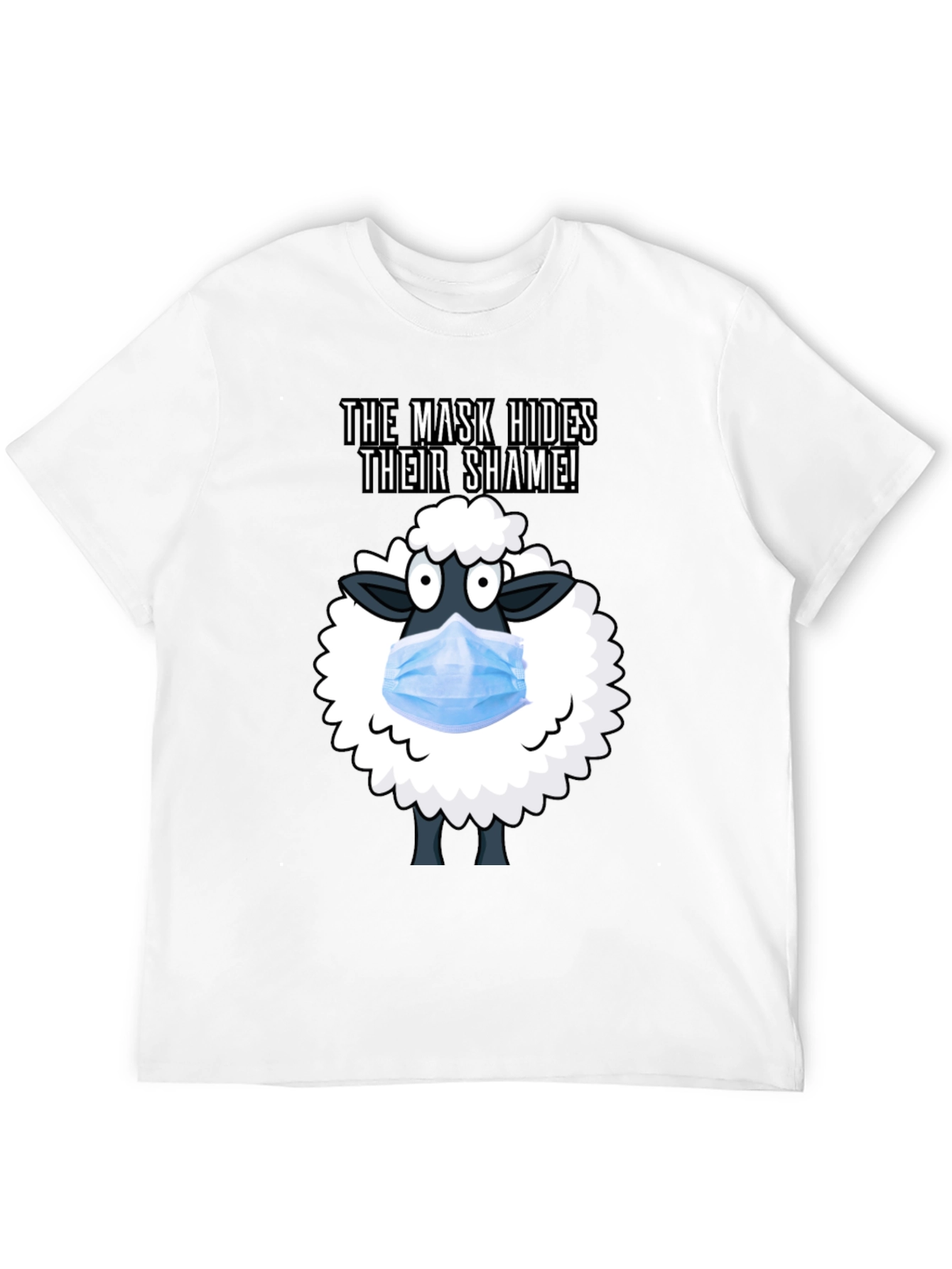Mask Hides Shame Tee - Anti-Conformity Sheep T-Shirt