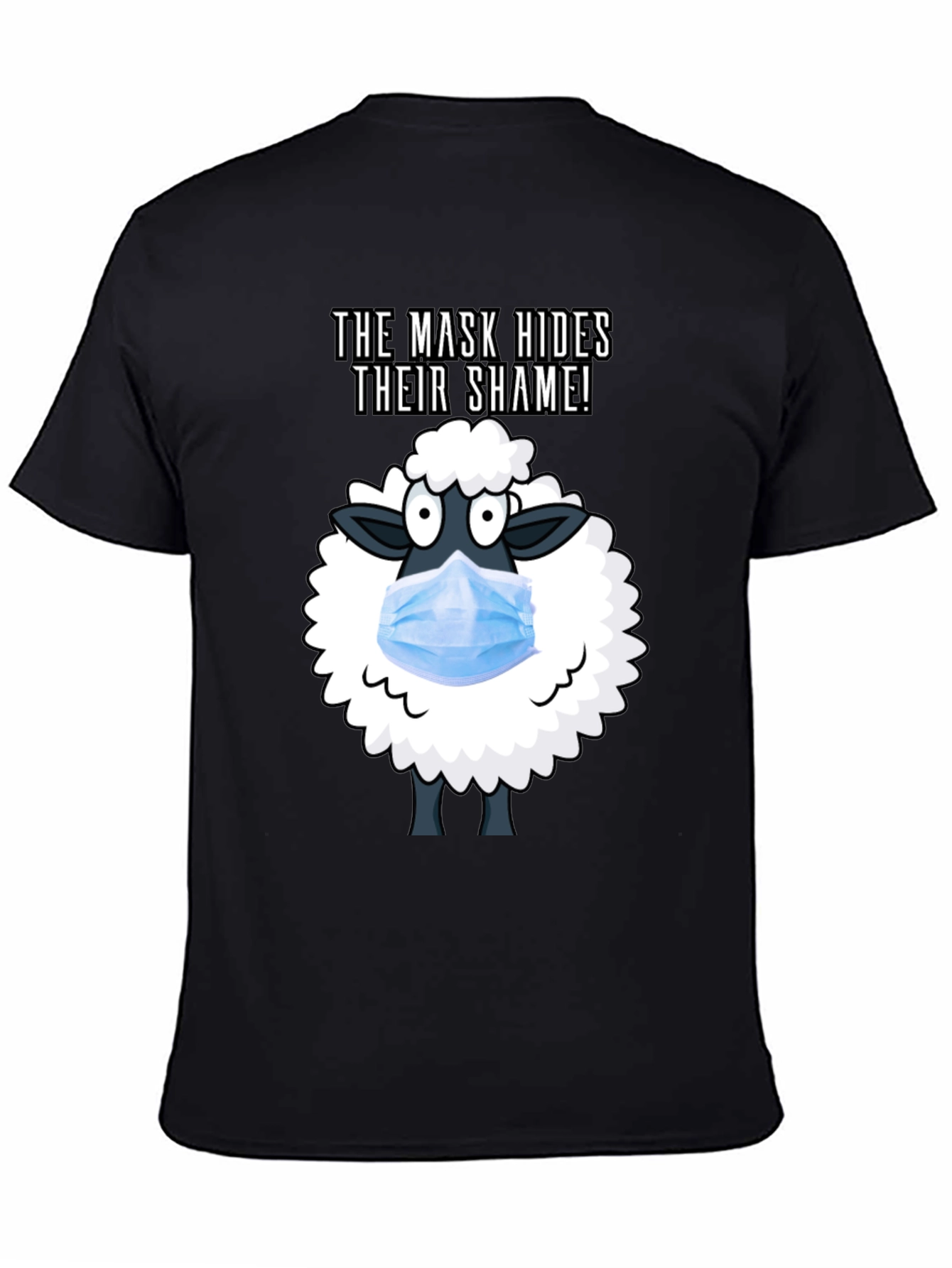 Mask Hides Shame Tee - Anti-Conformity Sheep T-Shirt
