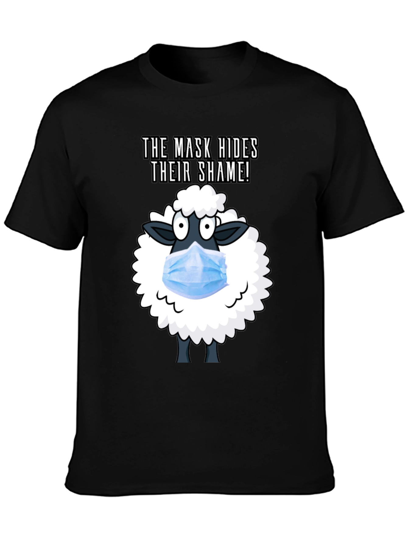Mask Hides Shame Tee - Anti-Conformity Sheep T-Shirt