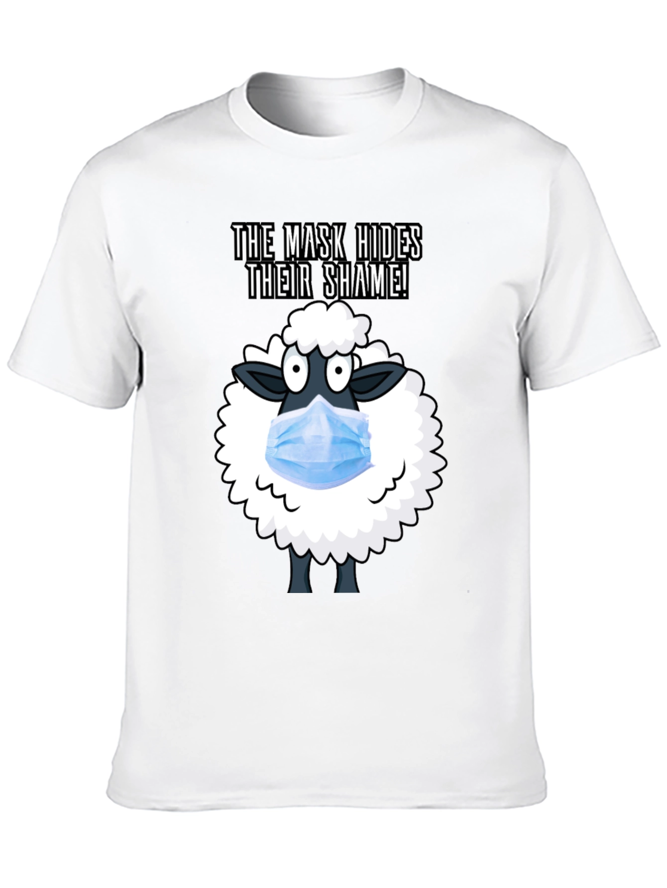 Mask Hides Shame Tee - Anti-Conformity Sheep T-Shirt