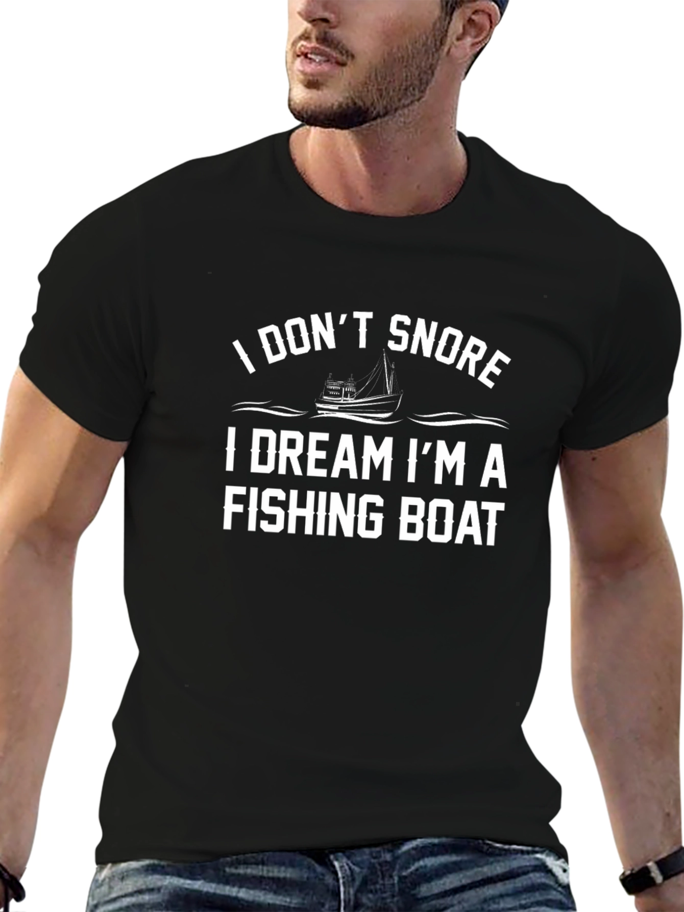 I Dont Snore Fishing Boat T-Shirt