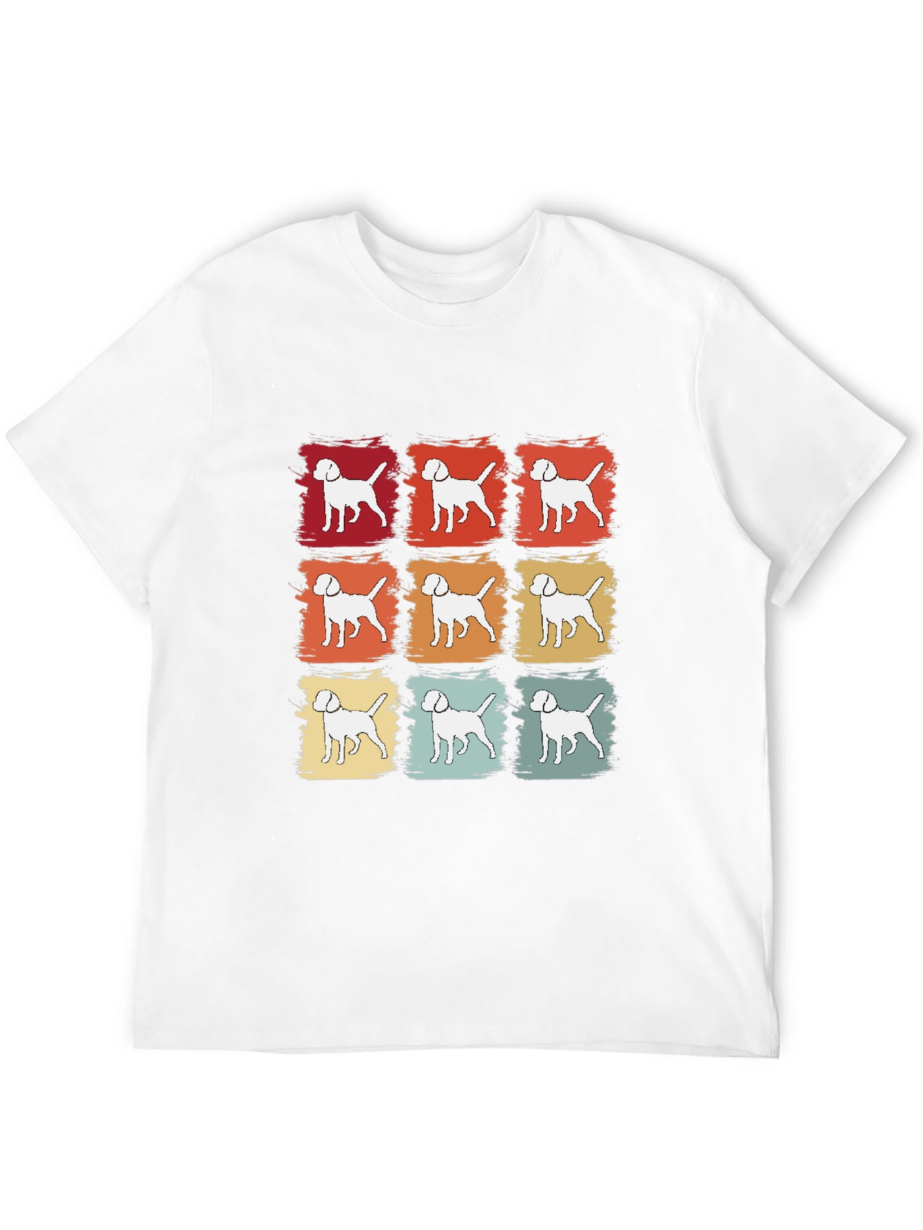 Retro Dog T-Shirt - Canine Pop Art Tee