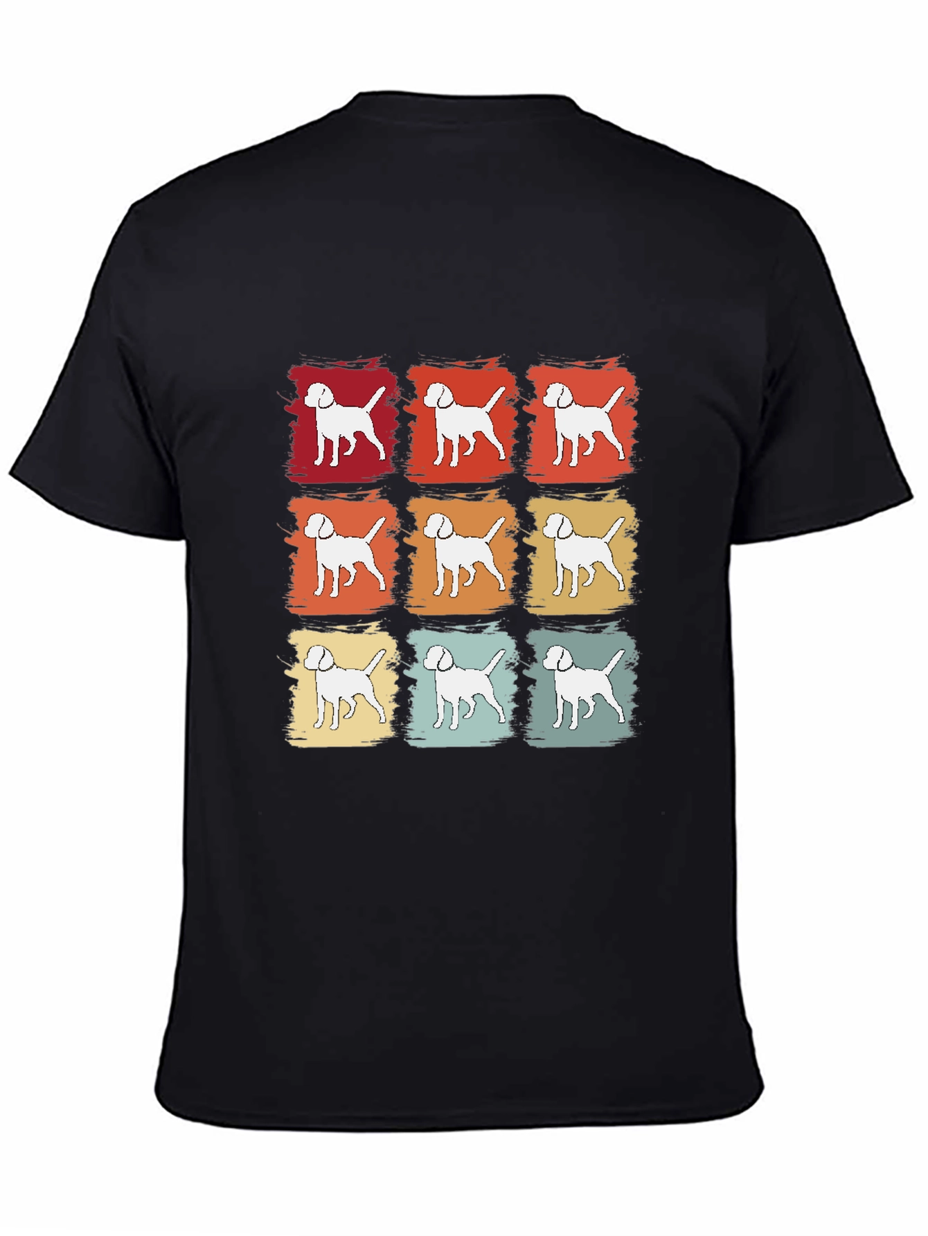 Retro Dog T-Shirt - Canine Pop Art Tee