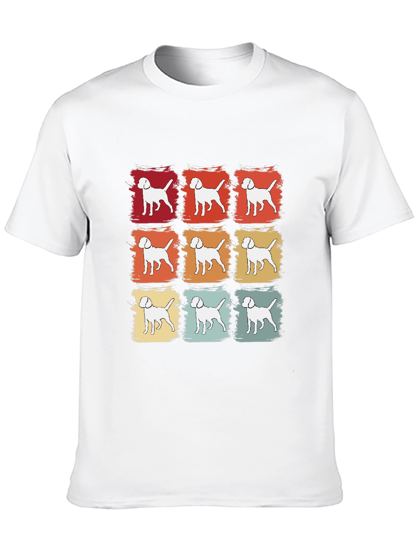 Retro Dog T-Shirt - Canine Pop Art Tee