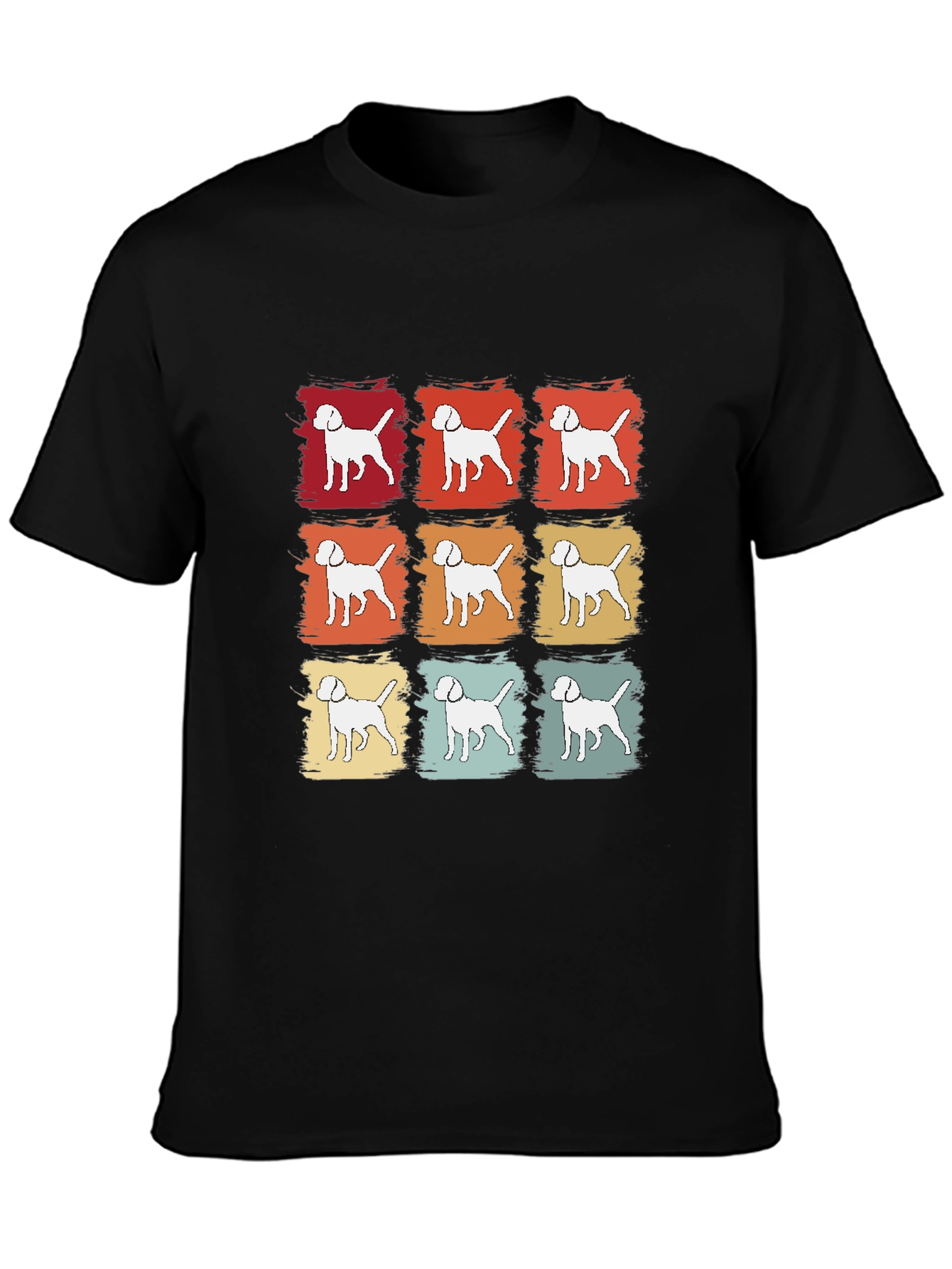 Retro Dog T-Shirt - Canine Pop Art Tee