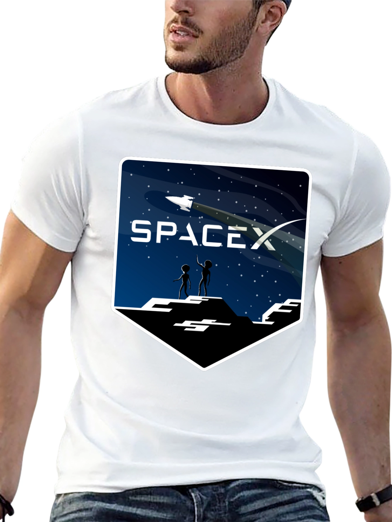 SpaceX Alien Encounter T-Shirt - Explore the Universe!