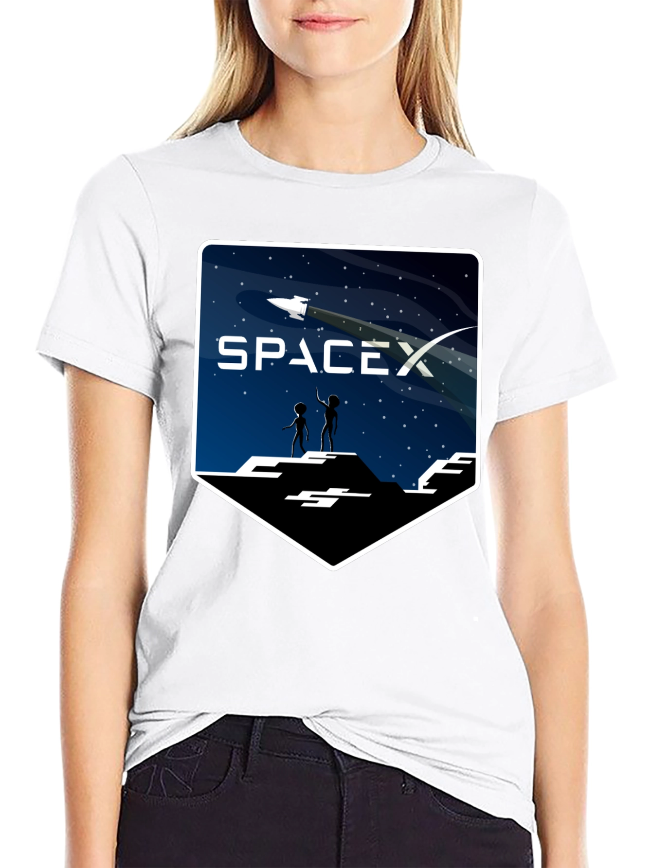 SpaceX Alien Encounter T-Shirt - Explore the Universe!