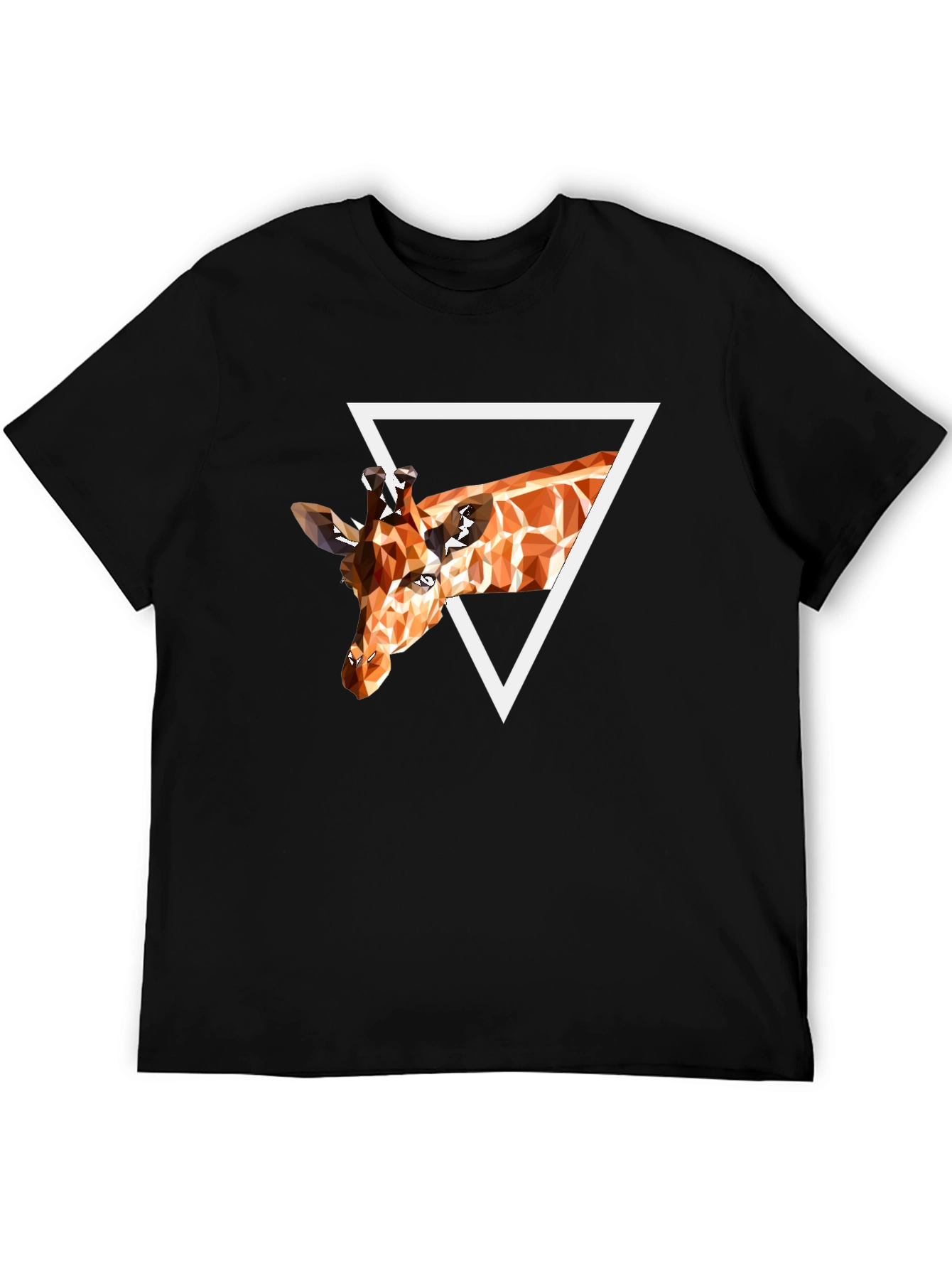 Geometric Giraffe T-Shirt - Unique Graphic Tee