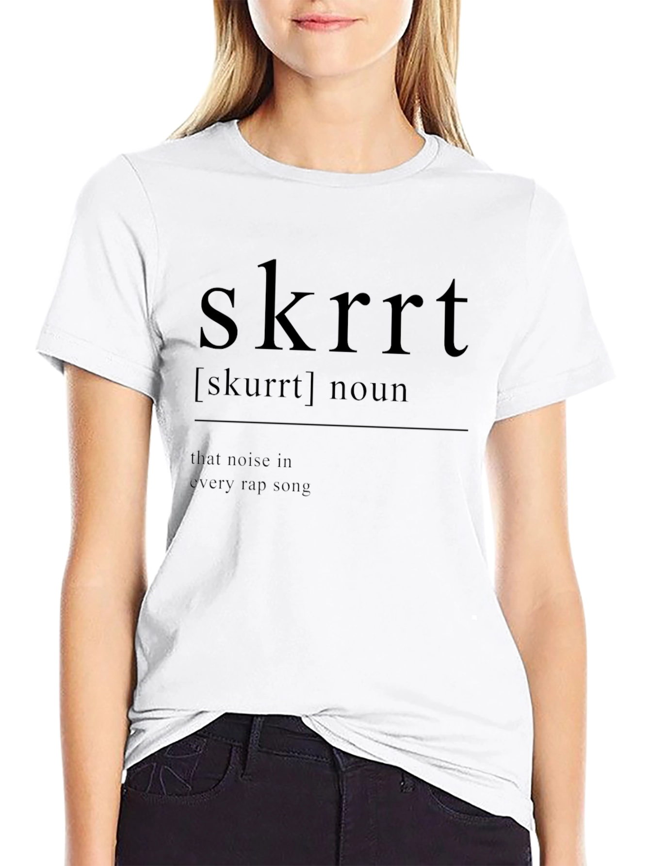 Skrrt Definition Black T-Shirt - Rap Music Tee