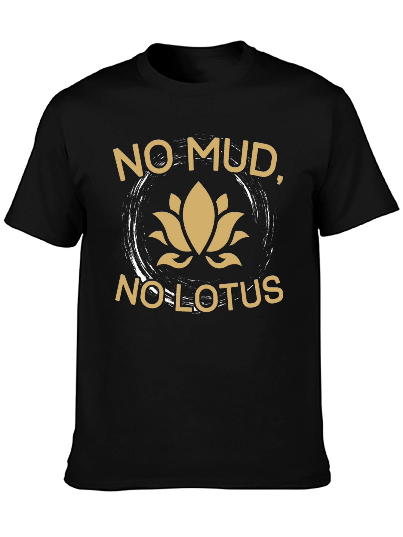 No Mud No Lotus Graphic Tee - Black