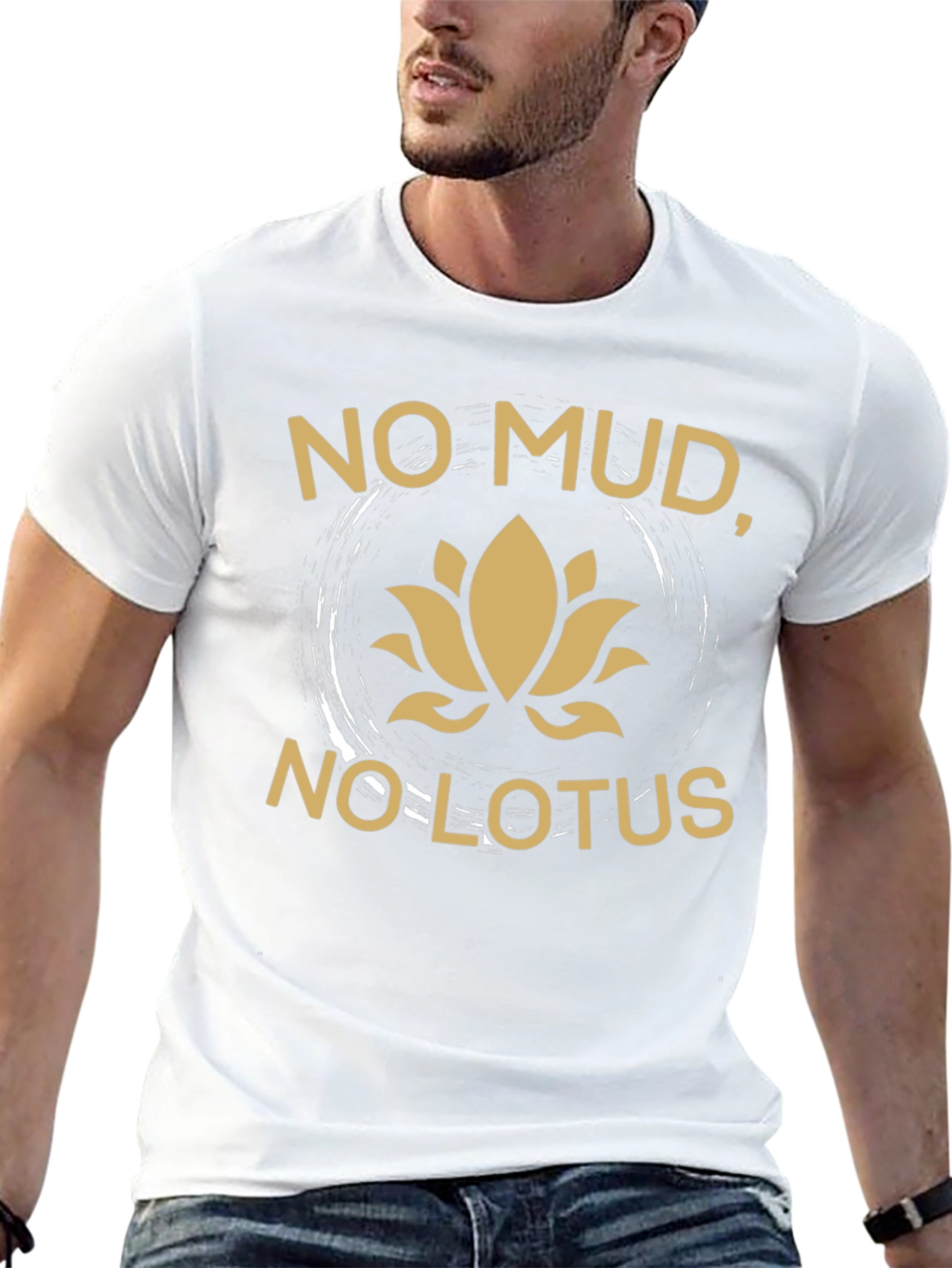 No Mud No Lotus Graphic Tee - Black
