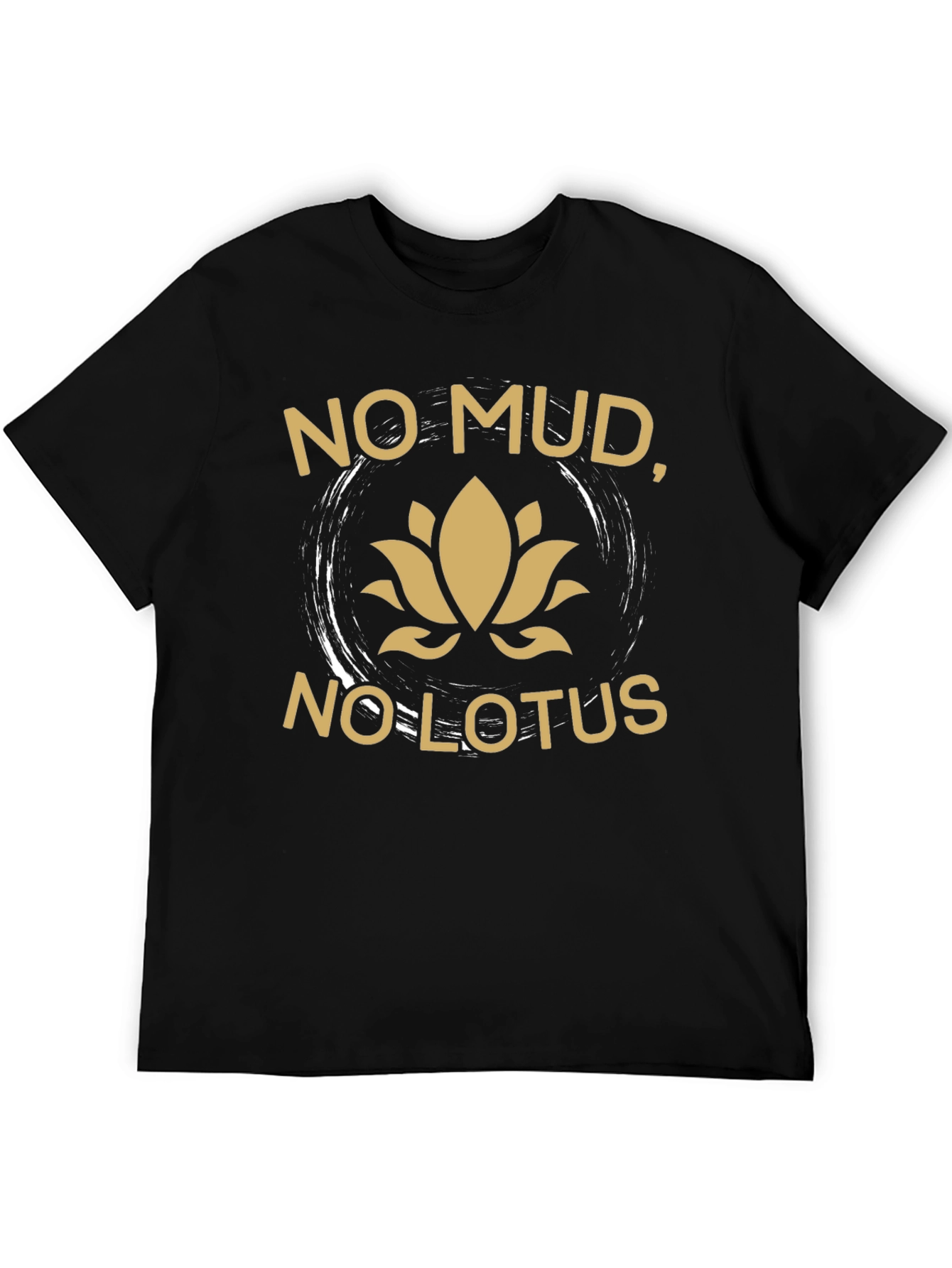No Mud No Lotus Graphic Tee - Black