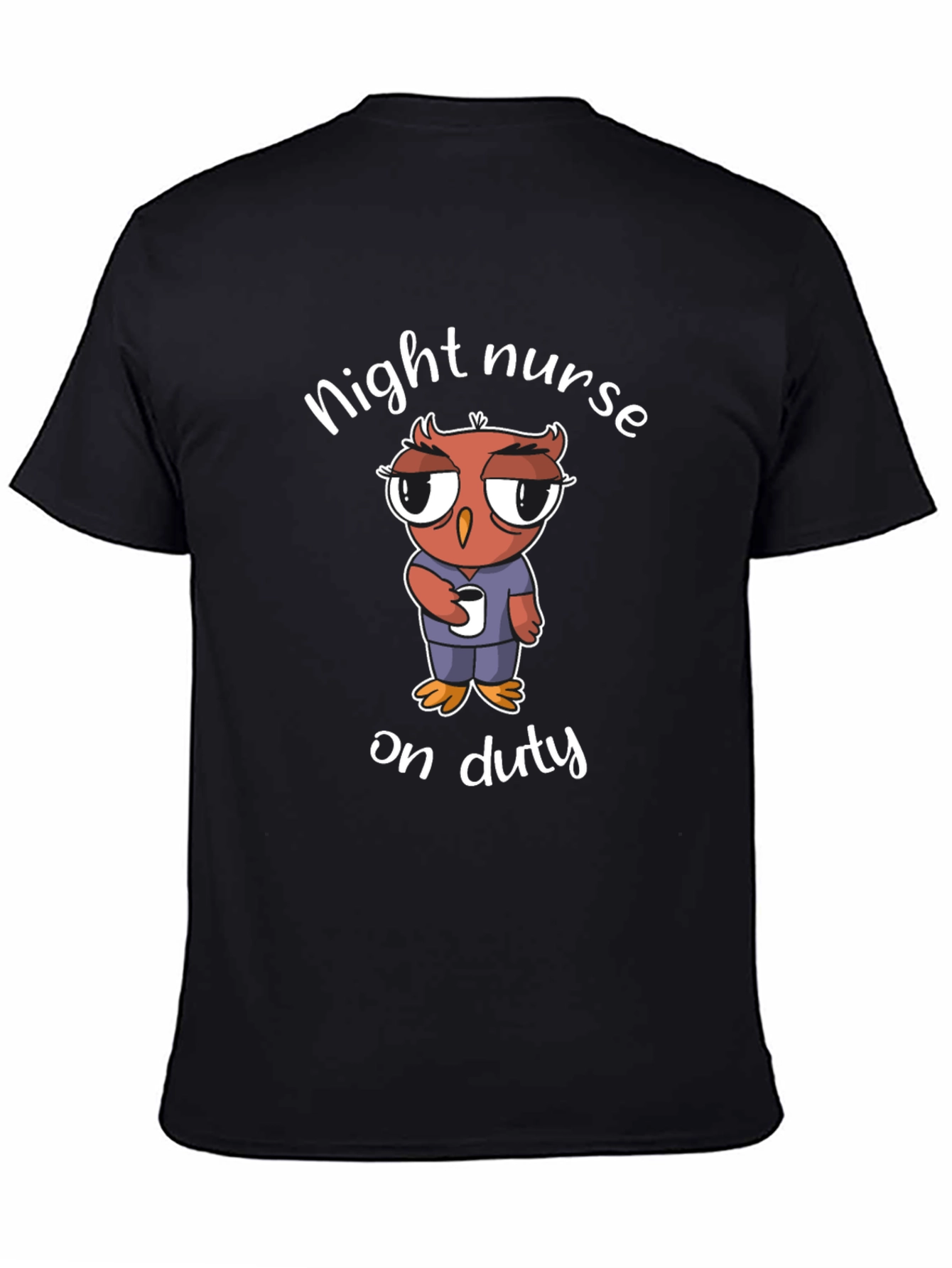 Night Nurse Owl T-Shirt On Duty