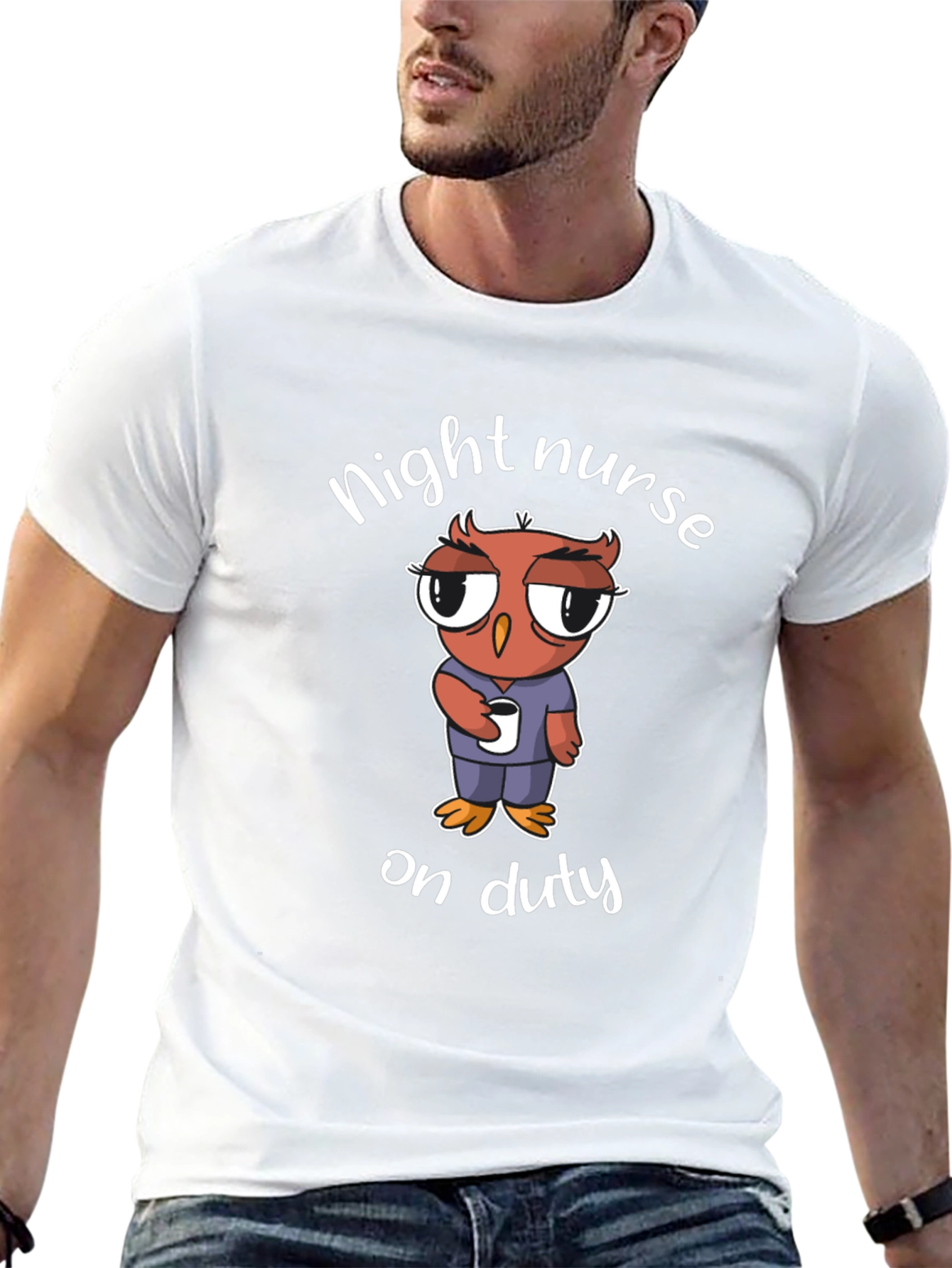 Night Nurse Owl T-Shirt On Duty