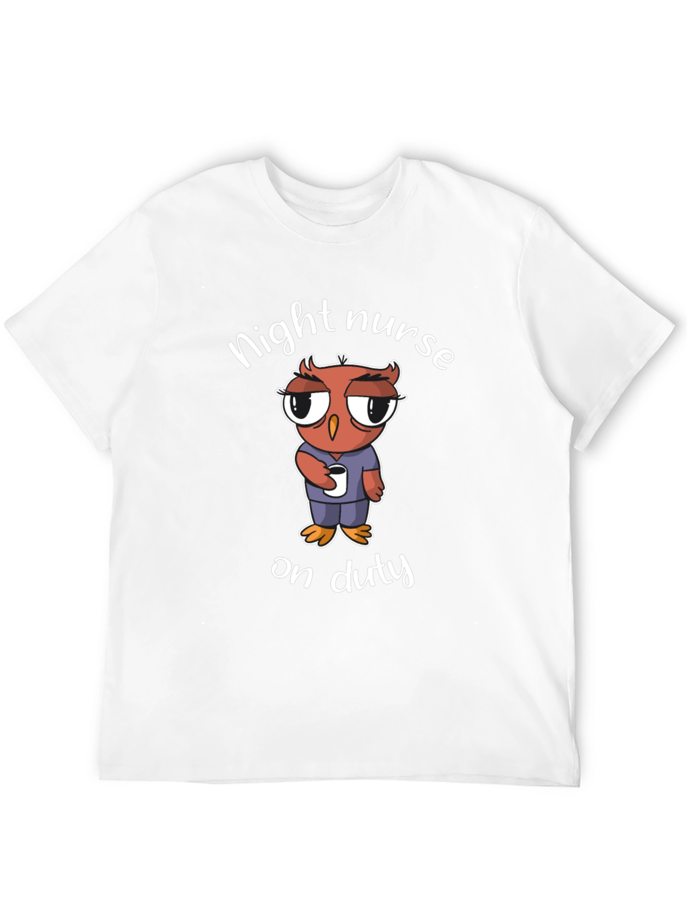 Night Nurse Owl T-Shirt On Duty
