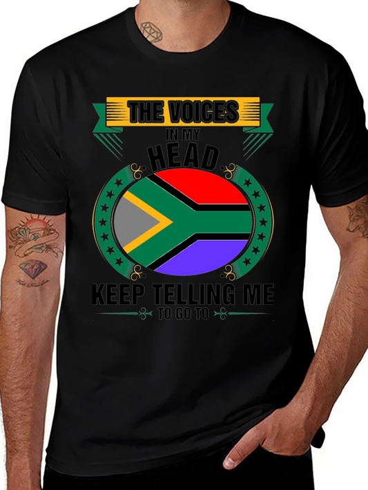 The Voices in My Head Tee - South Africa Flag