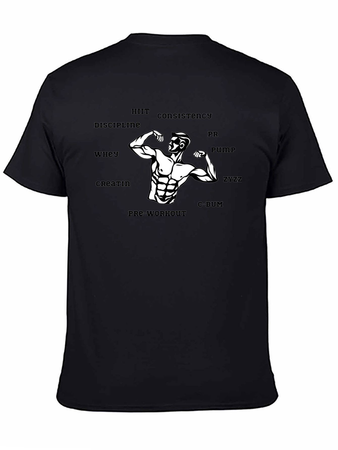 Fitness Motivation Black T-Shirt
