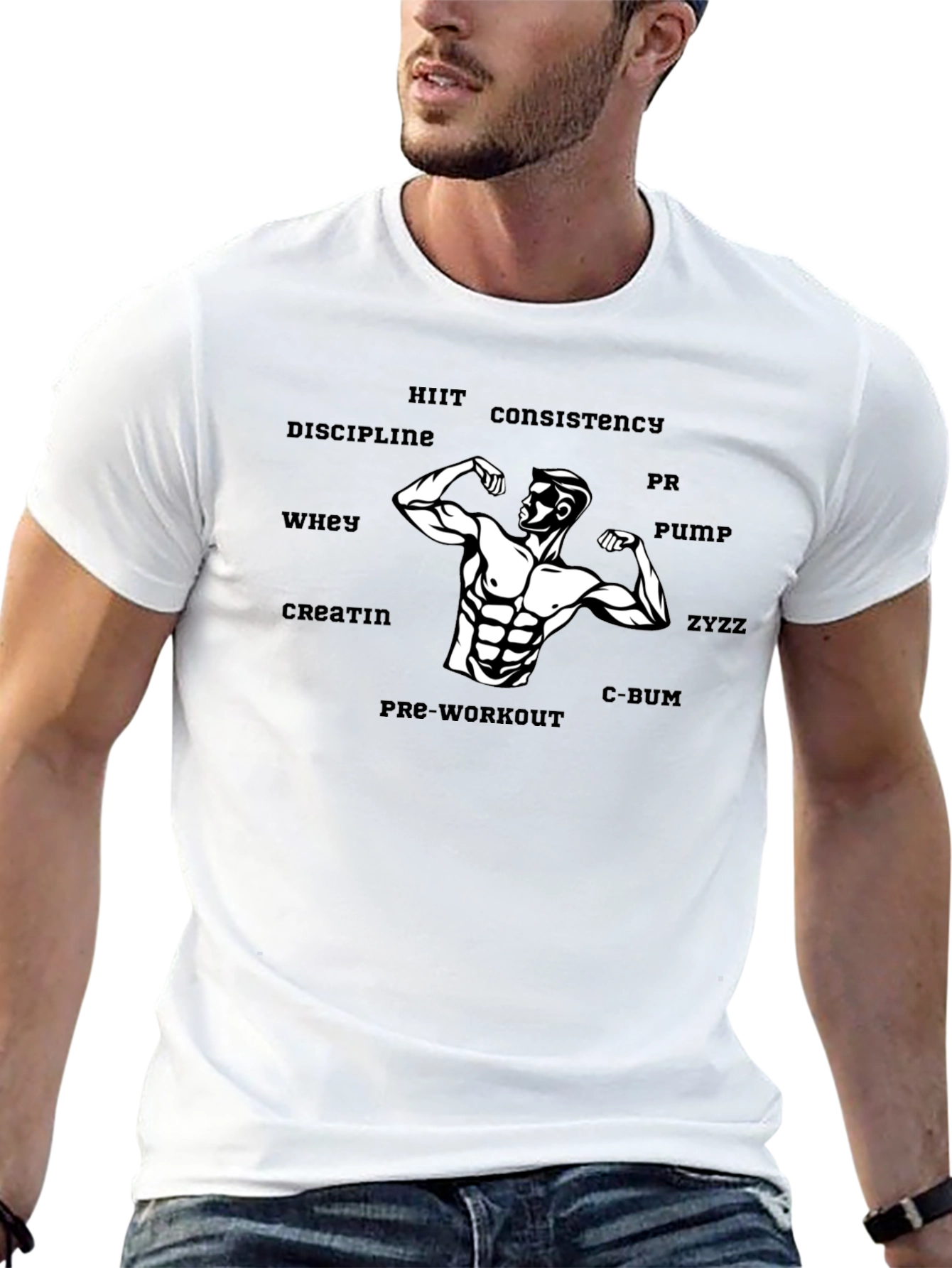Fitness Motivation Black T-Shirt