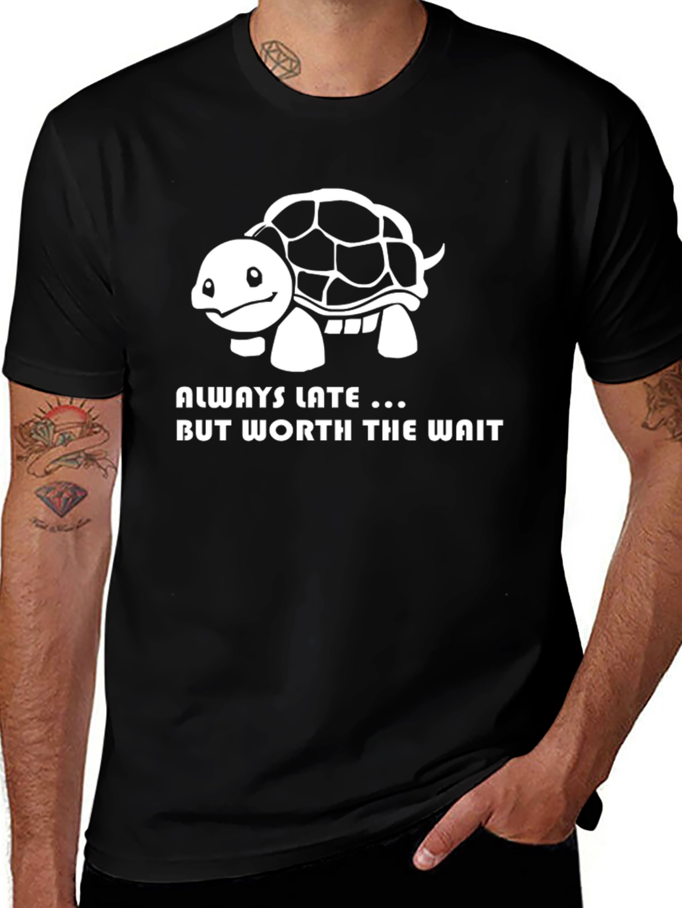 Always Late Turtle Graphic T-Shirt - Cute & Funny