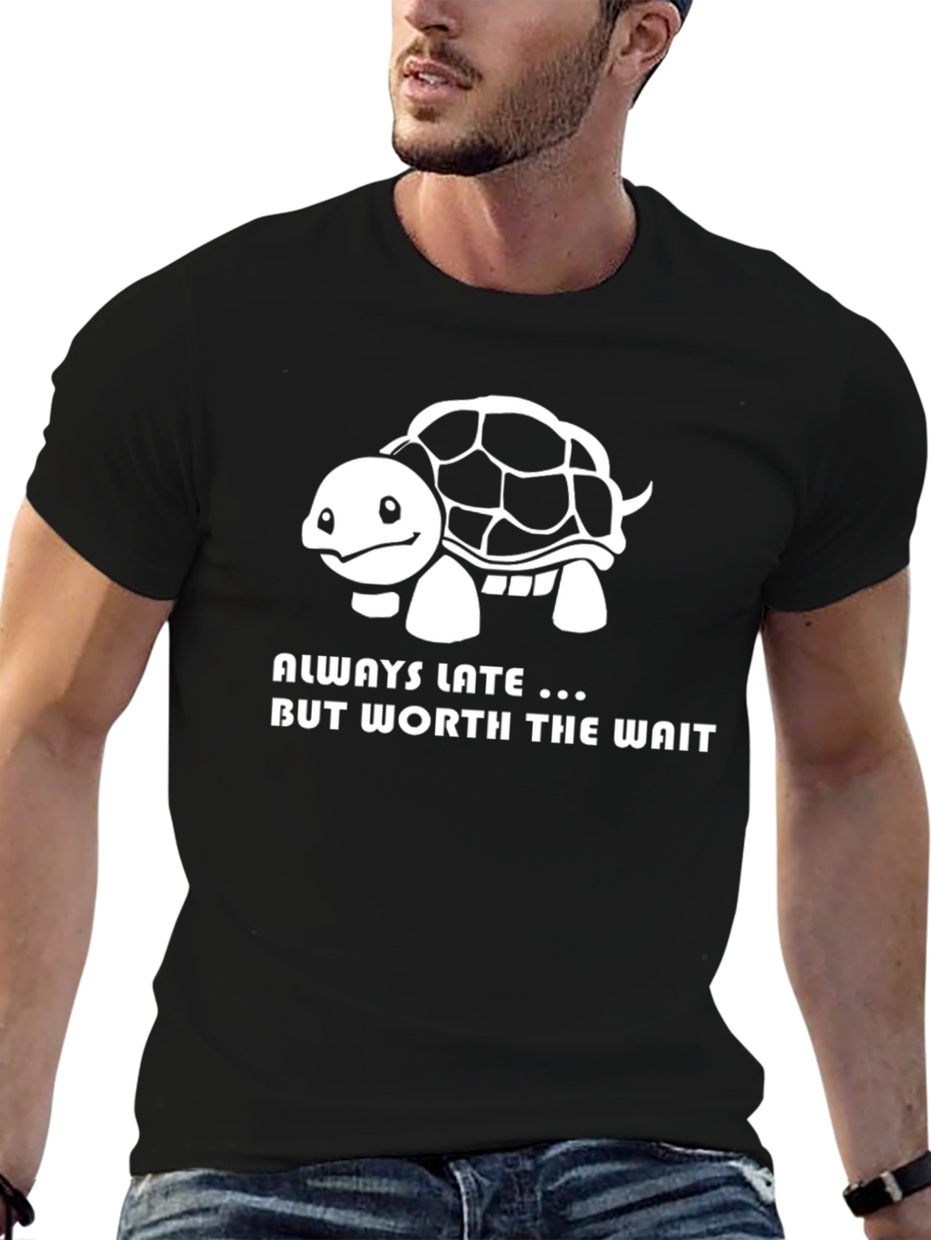 Always Late Turtle Graphic T-Shirt - Cute & Funny