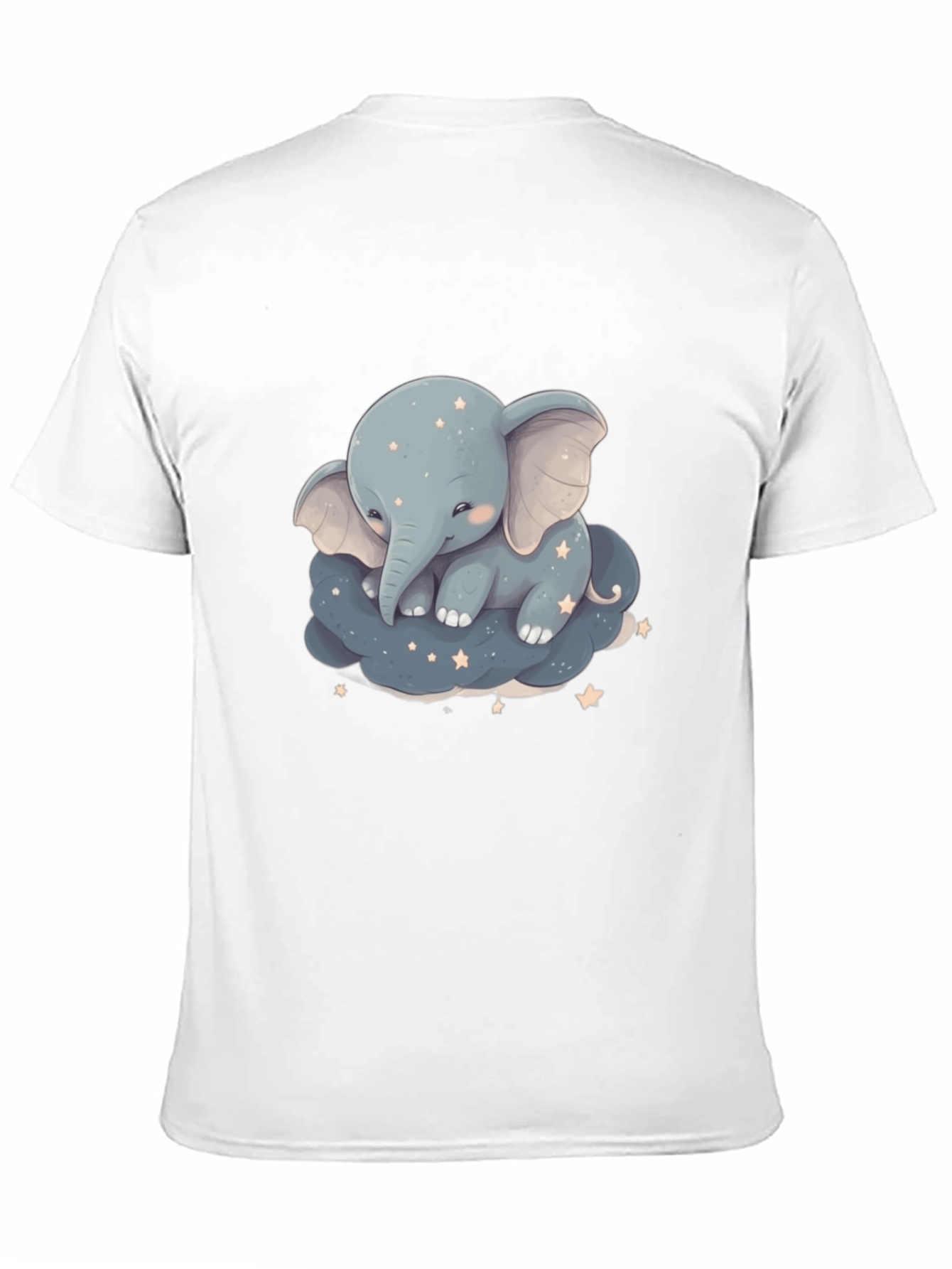 Cute Elephant On Cloud Graphic Tee