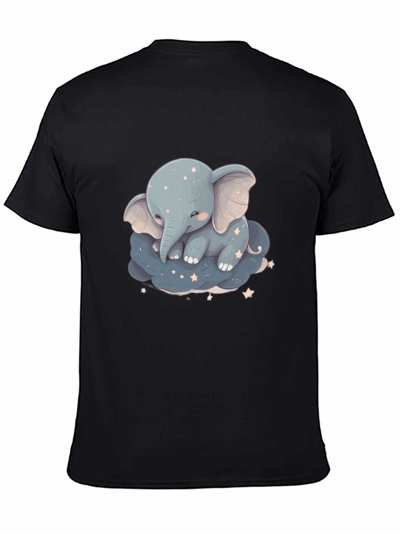 Cute Elephant On Cloud Graphic Tee