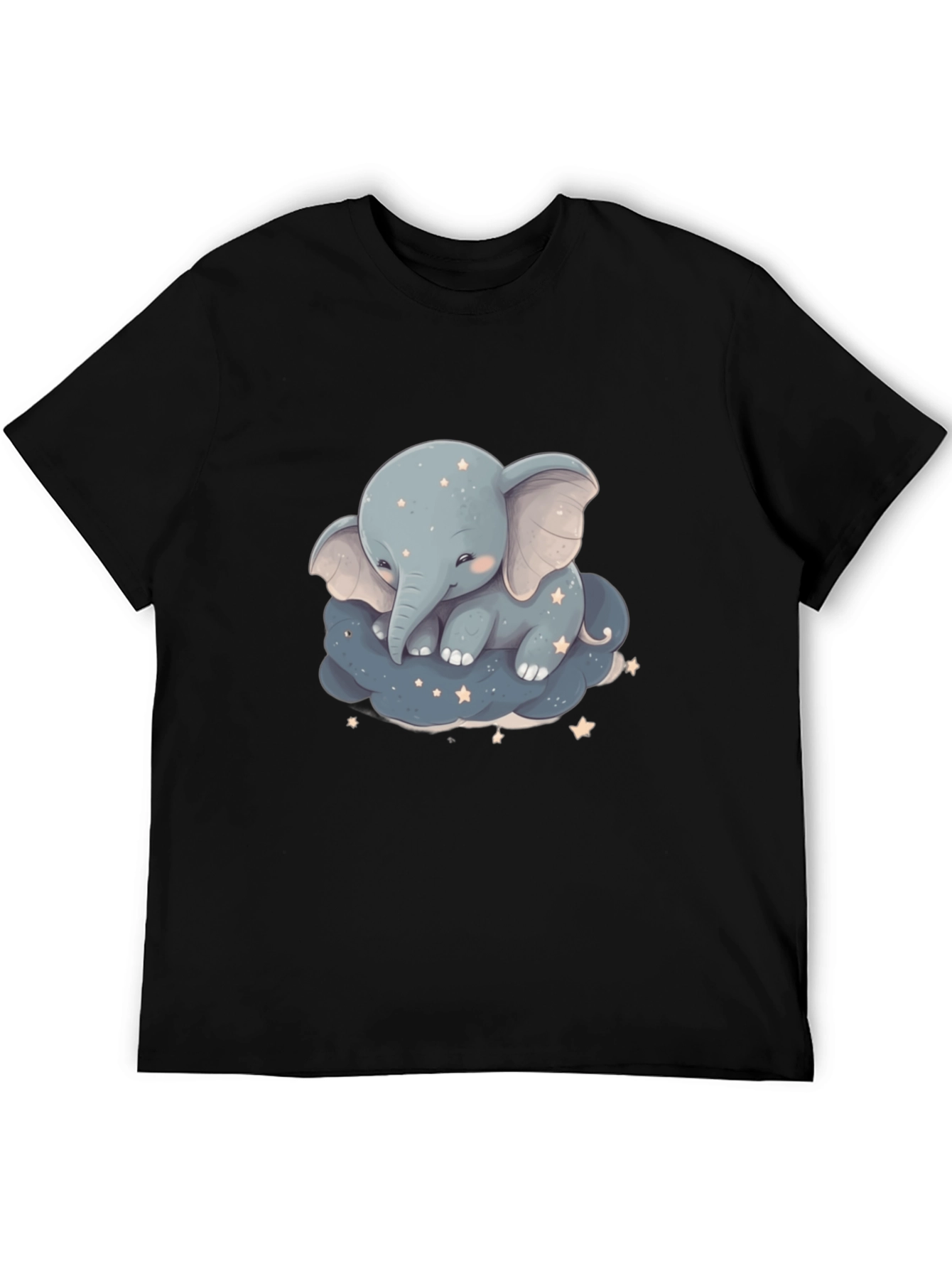 Cute Elephant On Cloud Graphic Tee