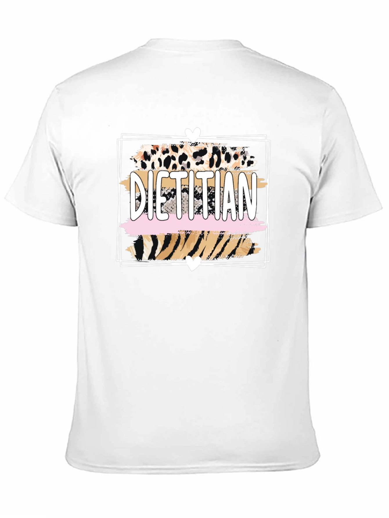 Dietitian Graphic T-Shirt - Animal Print Design