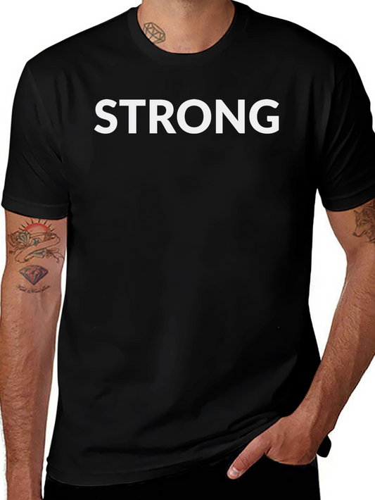 Strong Graphic Black T-Shirt