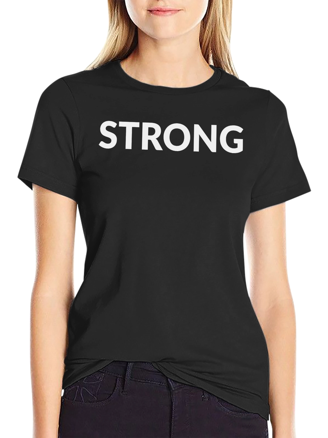 Strong Graphic Black T-Shirt