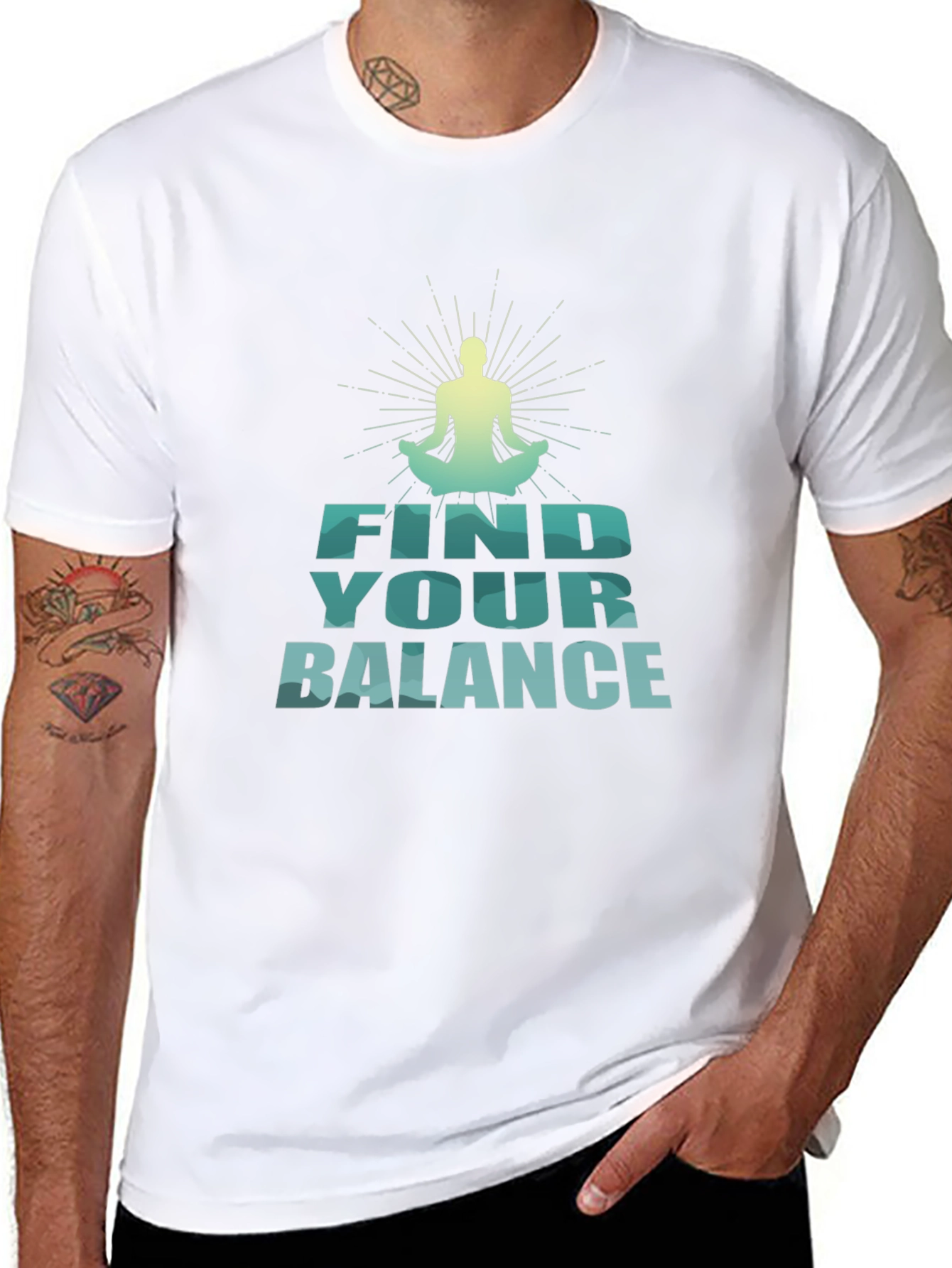 Find Your Balance Yoga Graphic T-Shirt