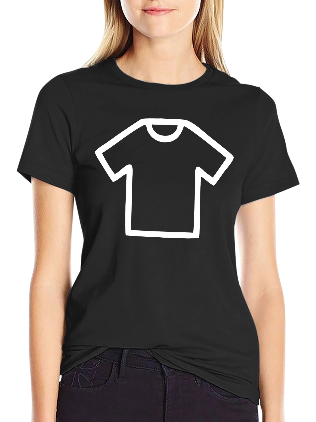 Mens Black Tee with T-Shirt Graphic