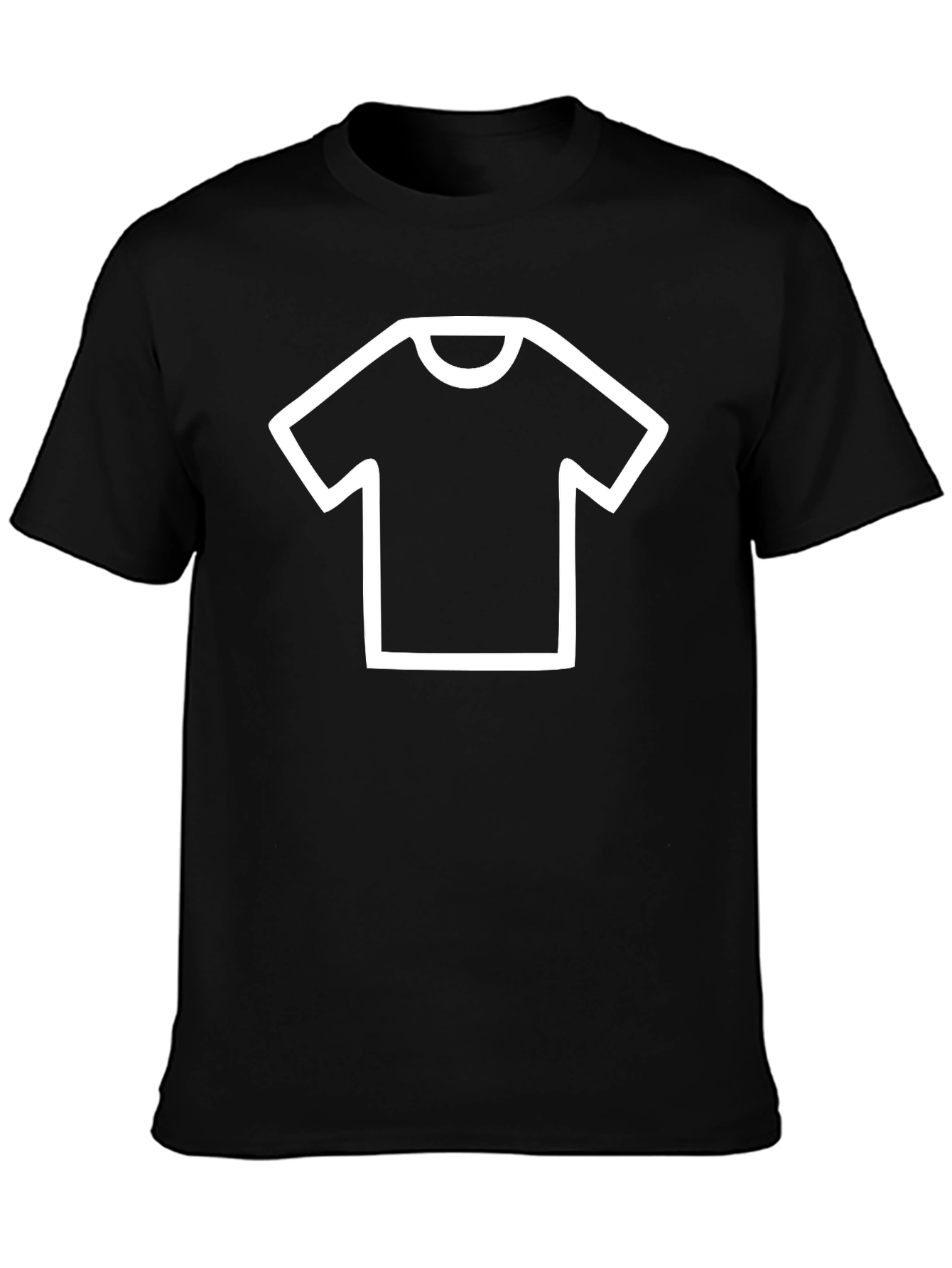 Mens Black Tee with T-Shirt Graphic
