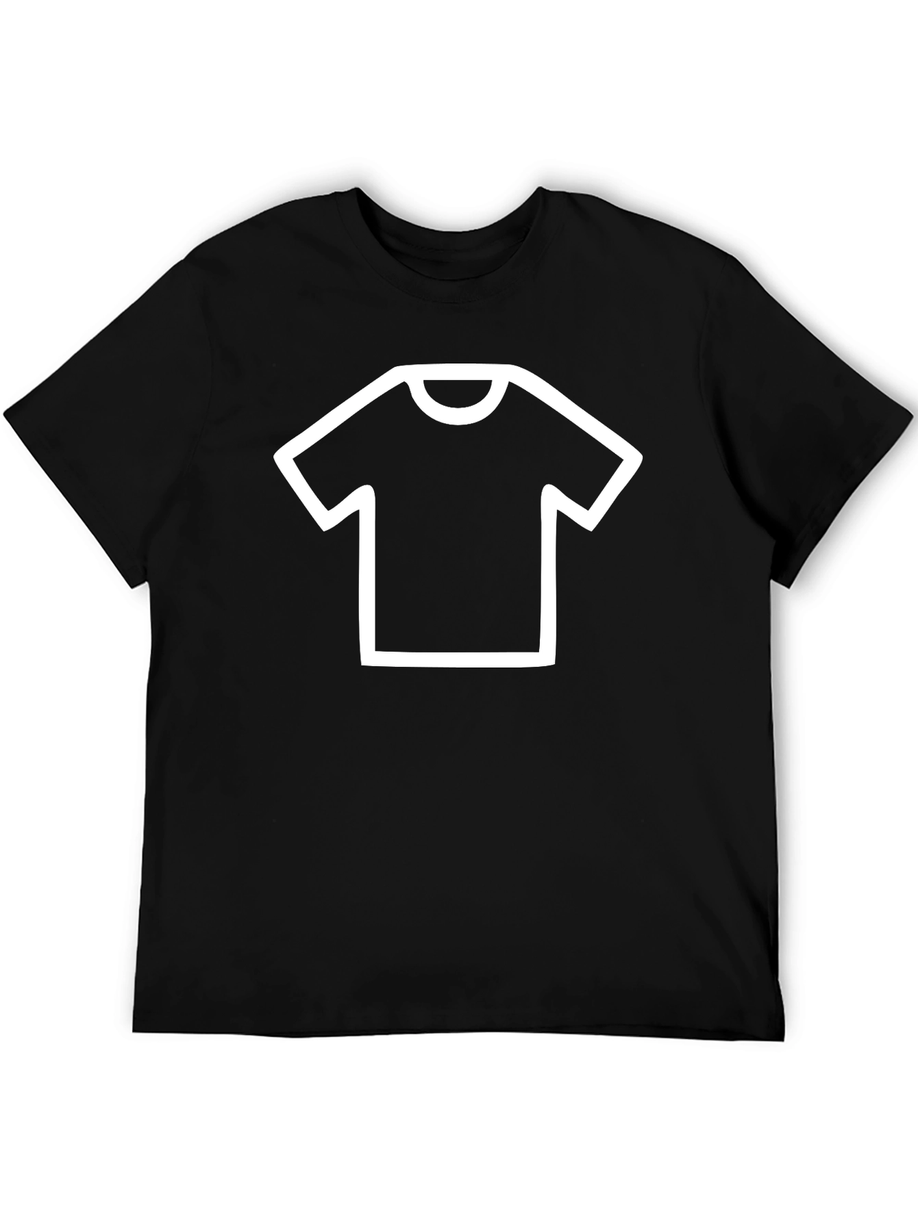 Mens Black Tee with T-Shirt Graphic