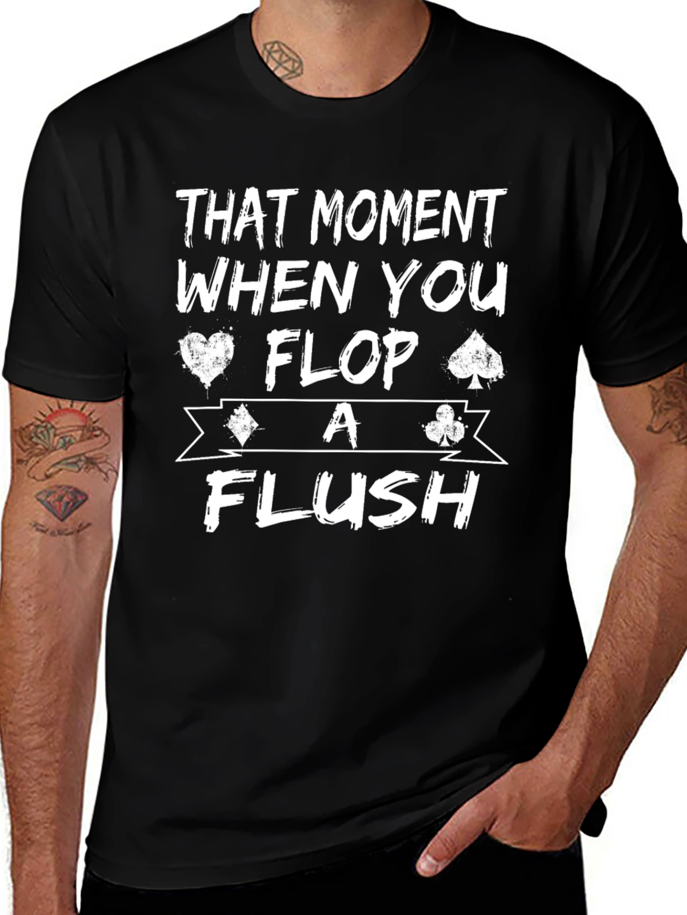 Poker Flush T-Shirt - Funny Card Player Tee