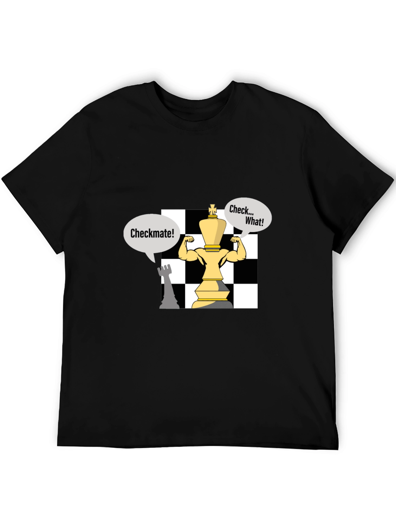 Checkmate Chess T-Shirt - Funny King Design
