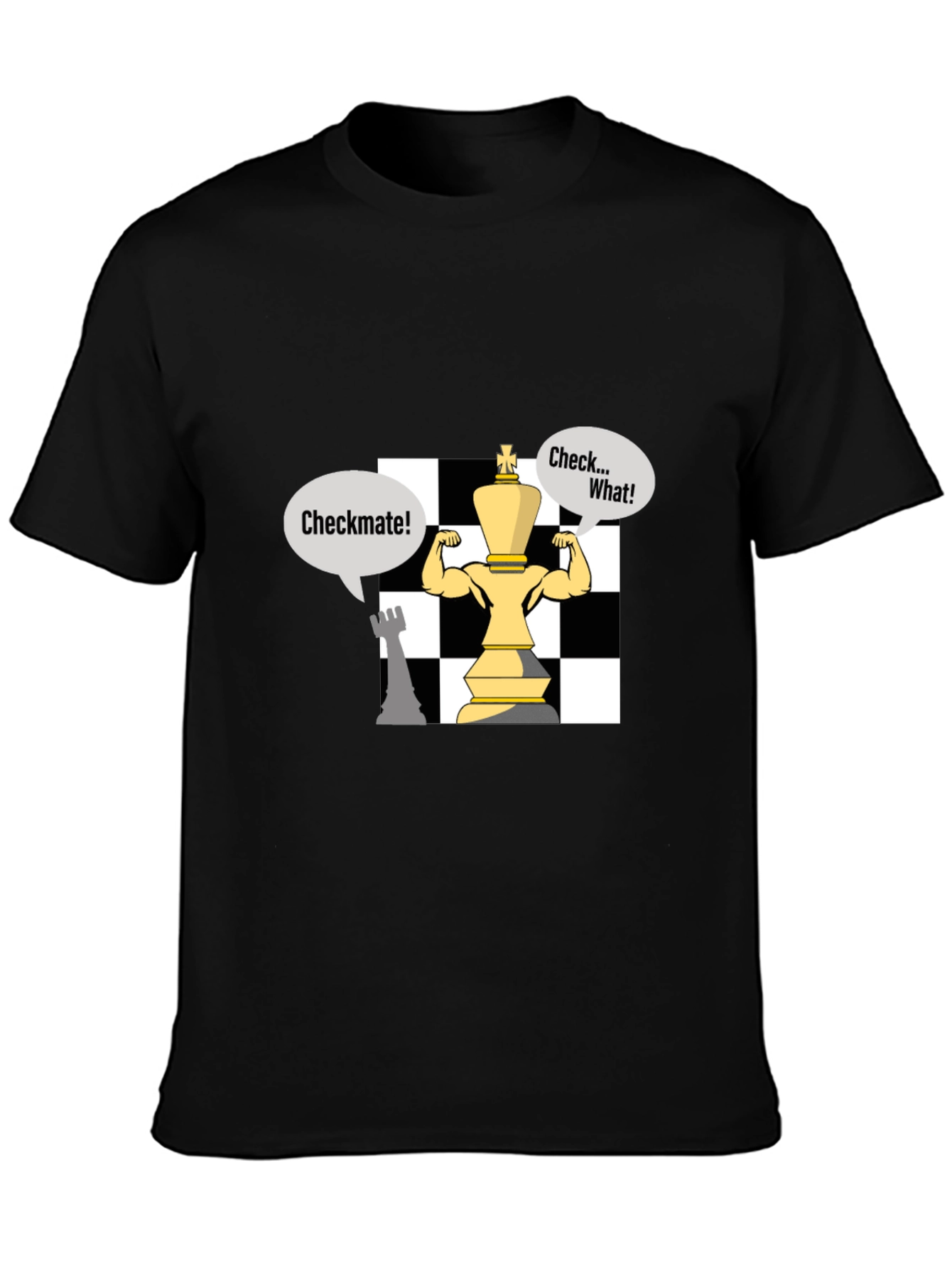 Checkmate Chess T-Shirt - Funny King Design