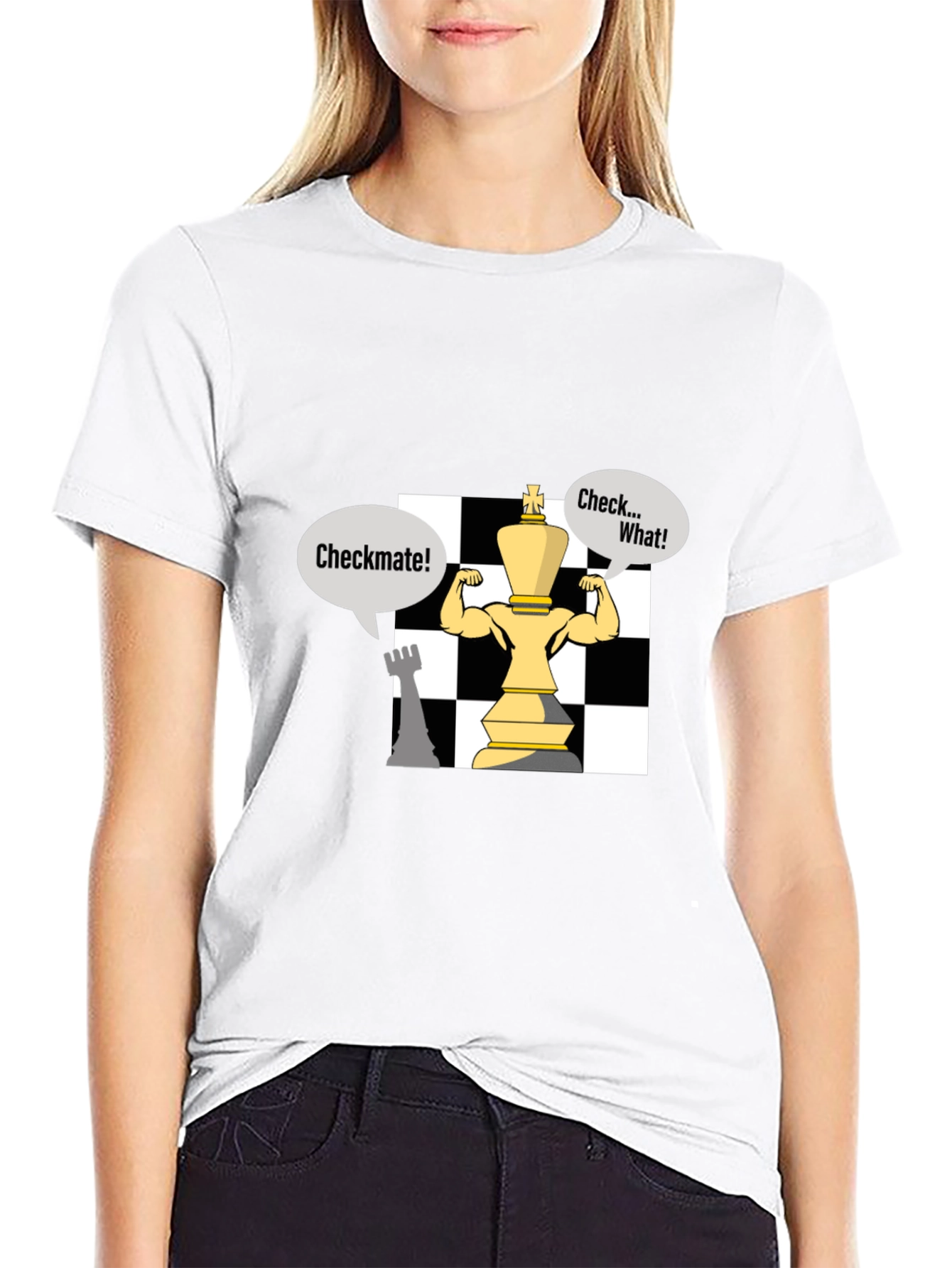 Checkmate Chess T-Shirt - Funny King Design